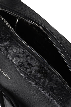 BOW RING HANDLE BAG / BLACK