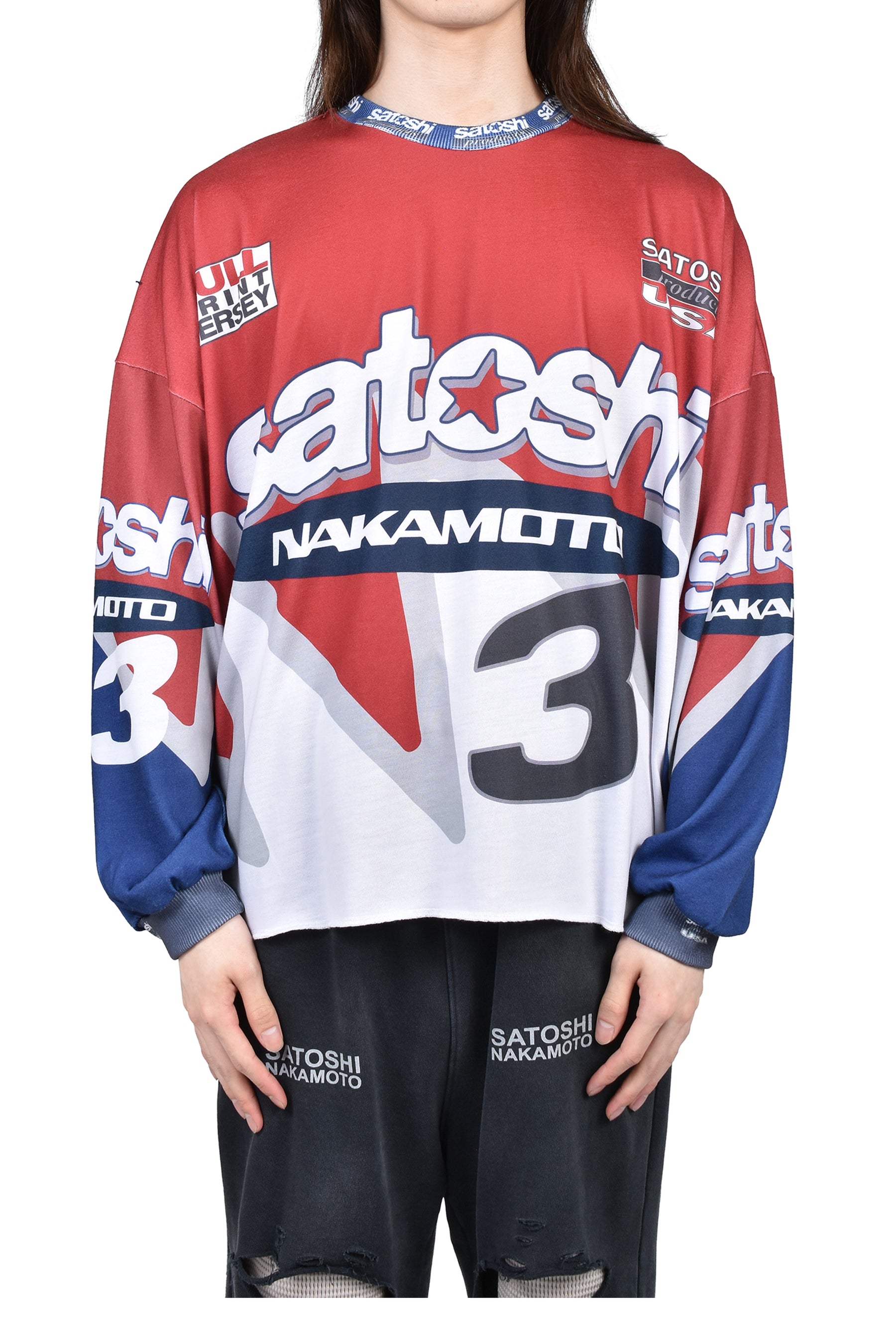 SATOSHI NAKAMOTO サトシ ナカモト FW25 SPEEDWAY LONGSLEEVE / RED