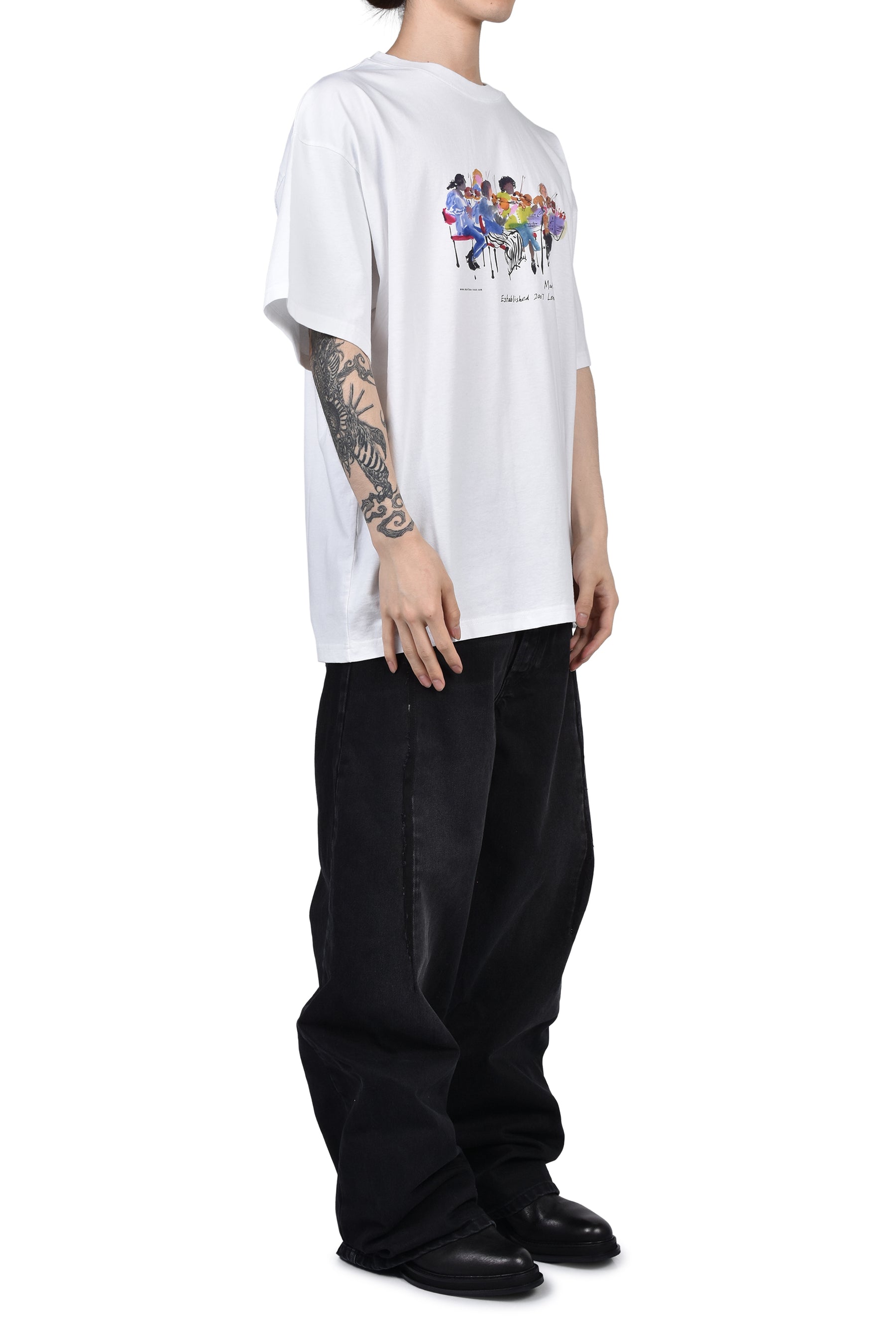 S/S OVERSIZED T-SHIRT / WHT WHT