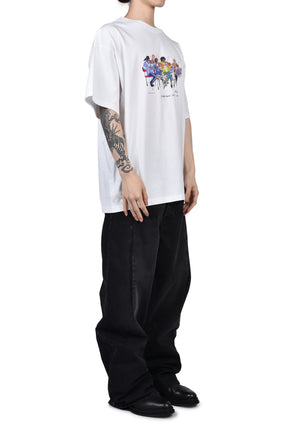 S/S OVERSIZED T-SHIRT / WHT WHT