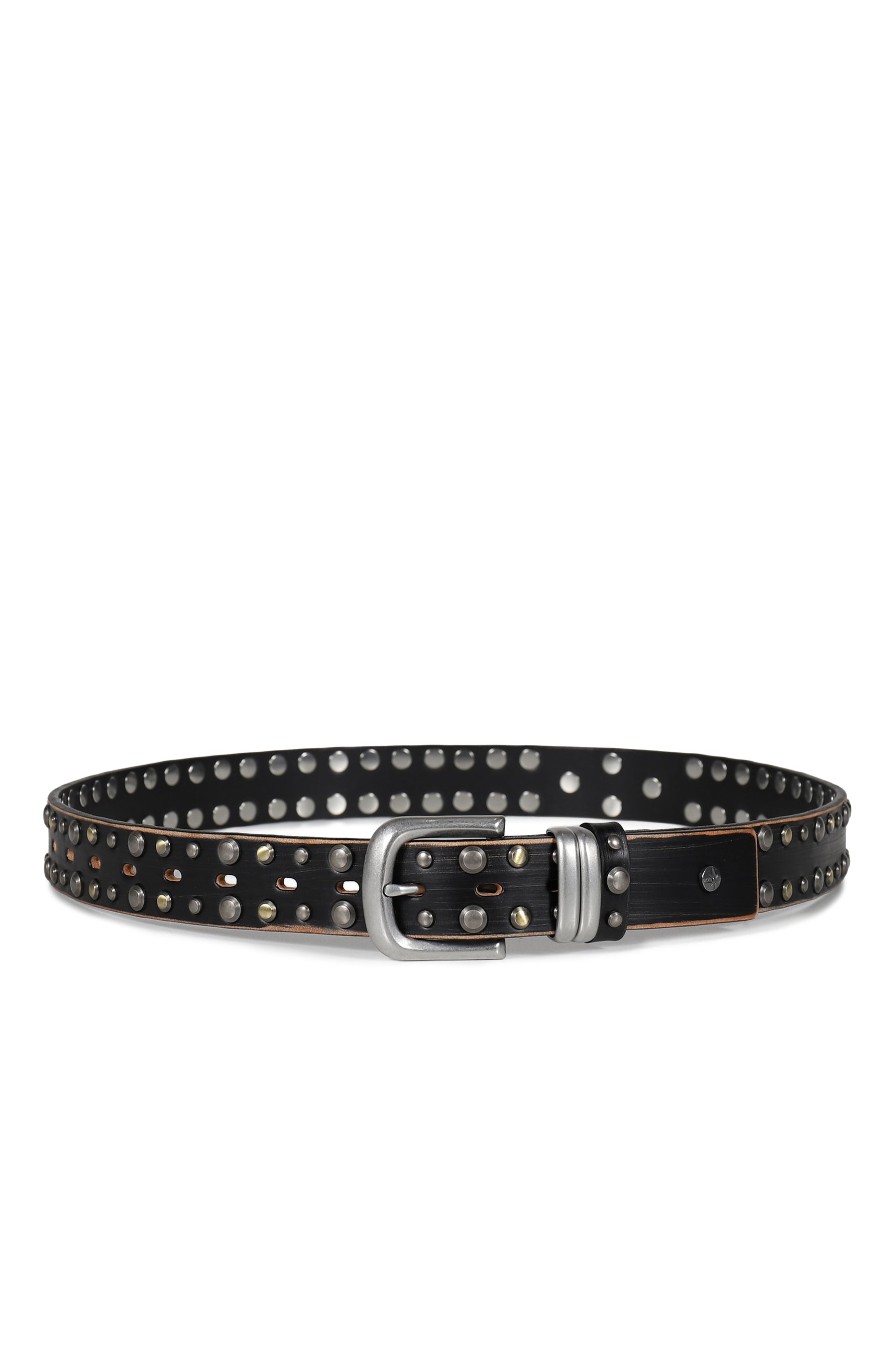 TEO DOBULE STUD BELT / BLK