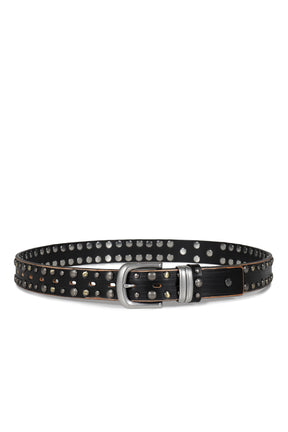 TEO DOBULE STUD BELT / BLK