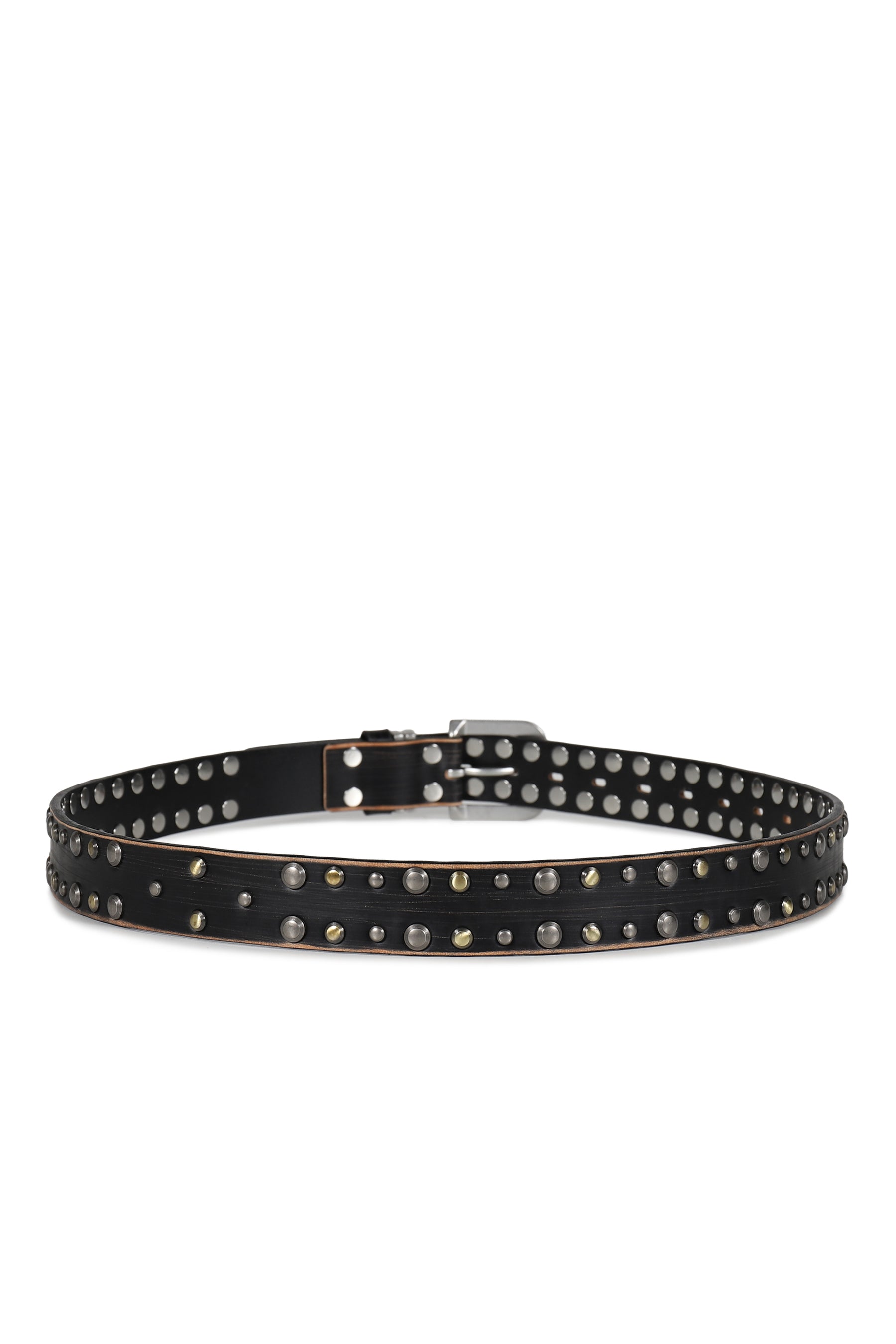 TEO DOBULE STUD BELT / BLK