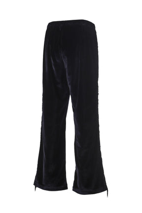 FRINGE STRING EASY PANT - TA/PE VELOUR / BLK