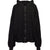 COTTON PILE JACQUARD HOODIES / BLK