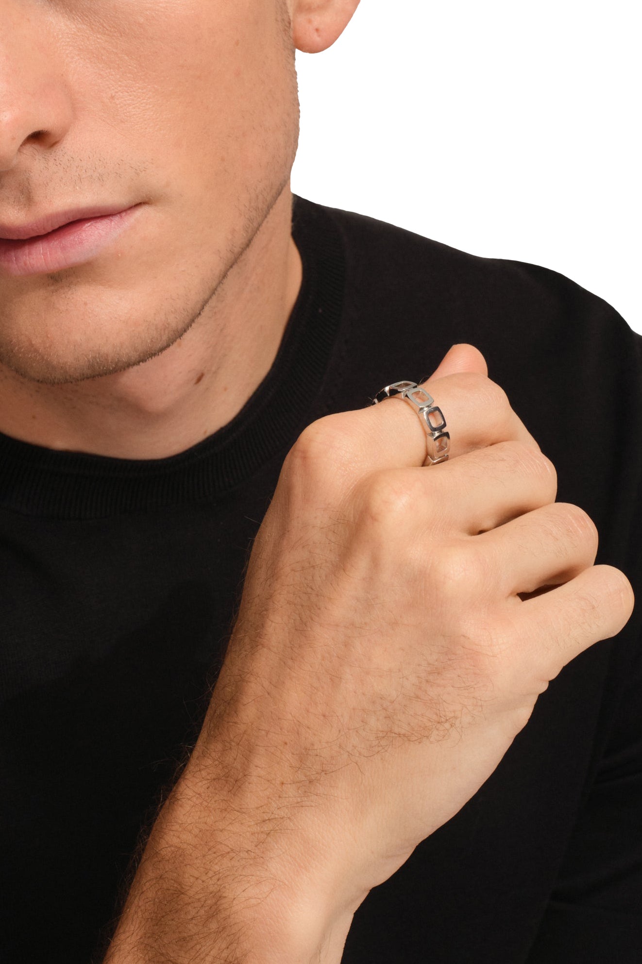 CUSHION BAND OPEN / SIL