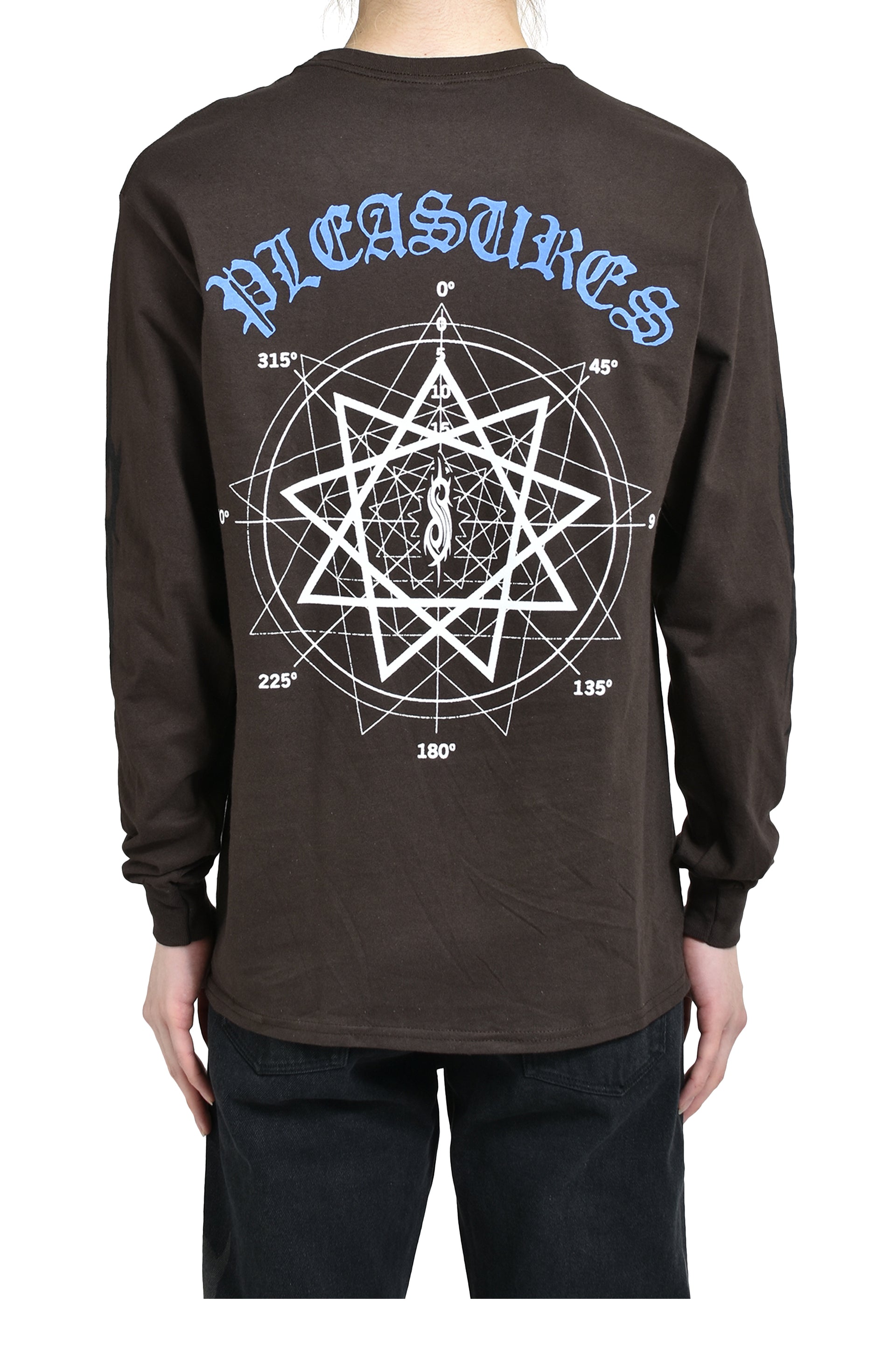 PLEASURES × Slipknot COMPASS LONG SLEEVE / BRW