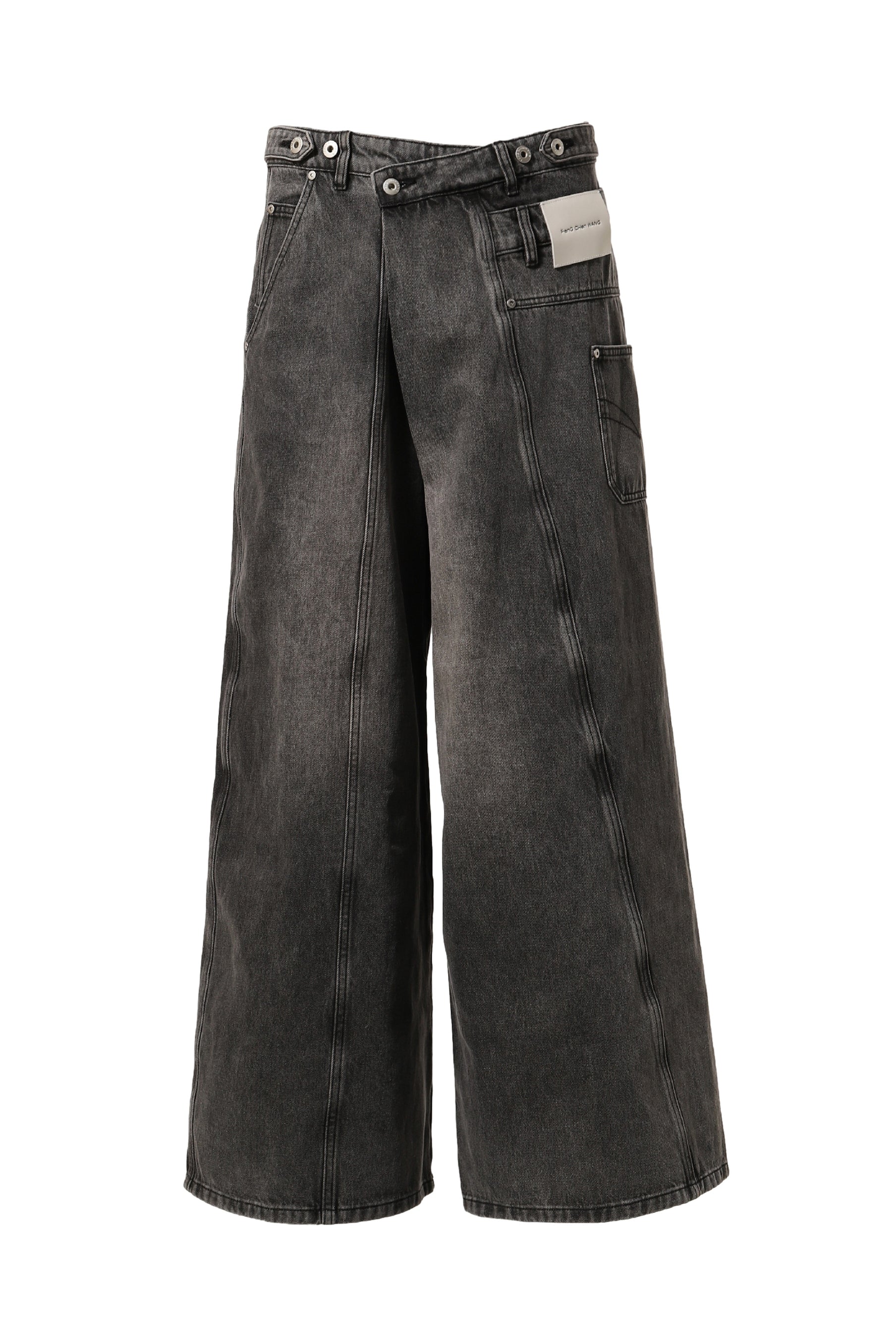 doubletfeng chen wang panel jeans