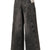 ASYMETRIC WIDE LEG JEANS WITH PANEL REMAKE / BLK