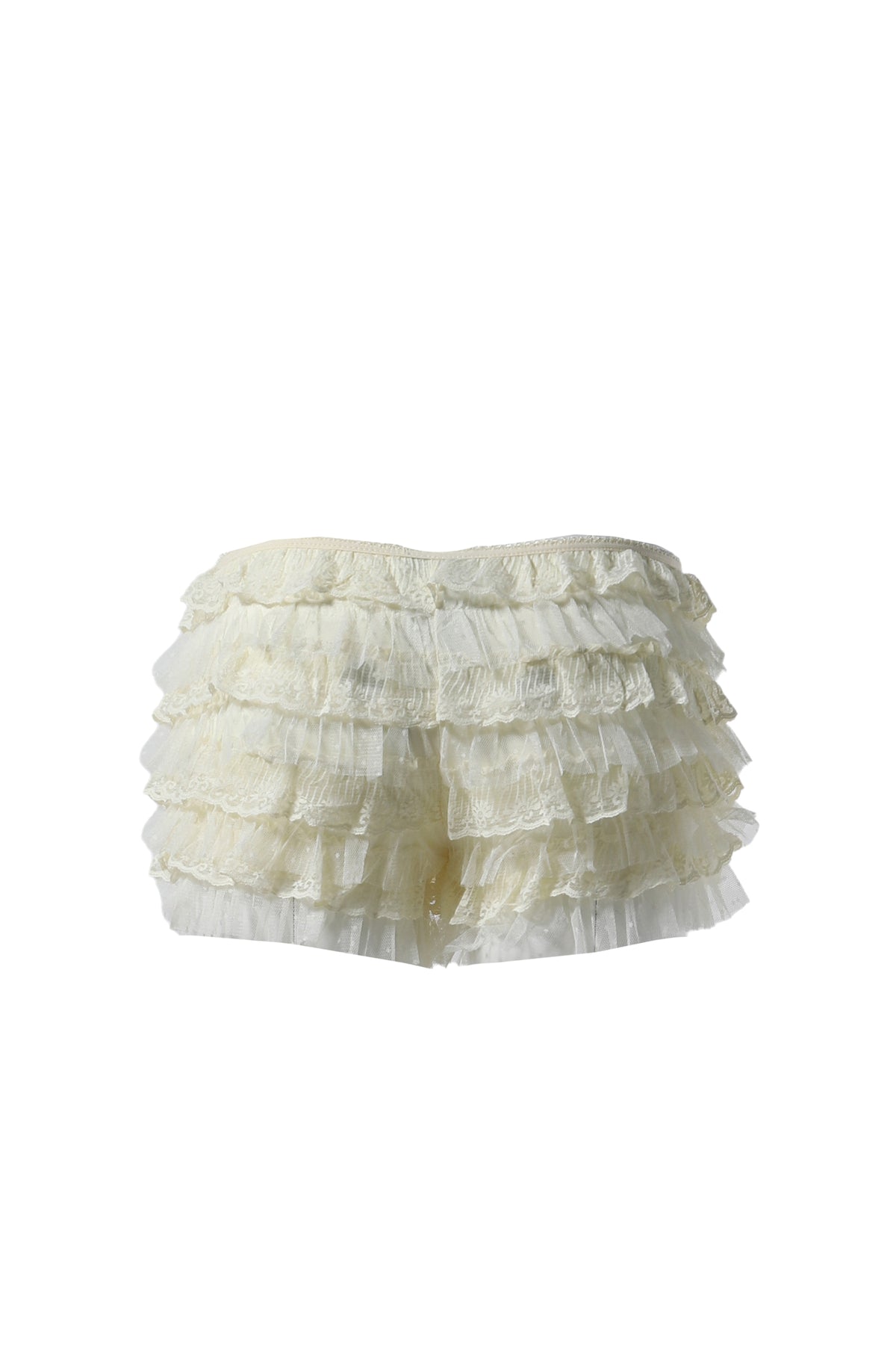 VANILLA RHEA LACE BLOOMER SHORTS / OFF WHT