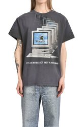 WINDOWS 24 DISTRESSED VINTAGE TEE / BLK