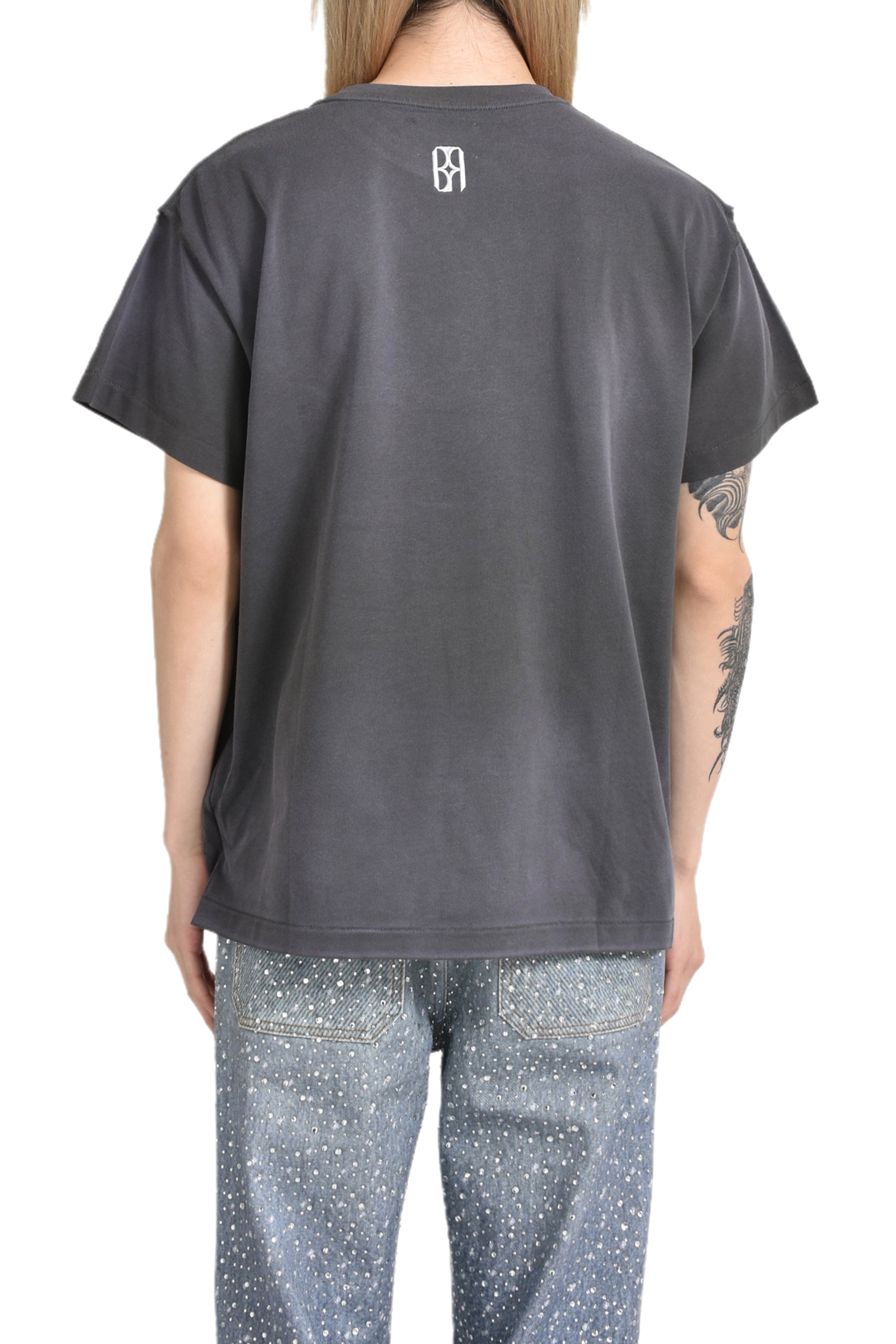 WINDOWS 24 DISTRESSED VINTAGE TEE / BLK