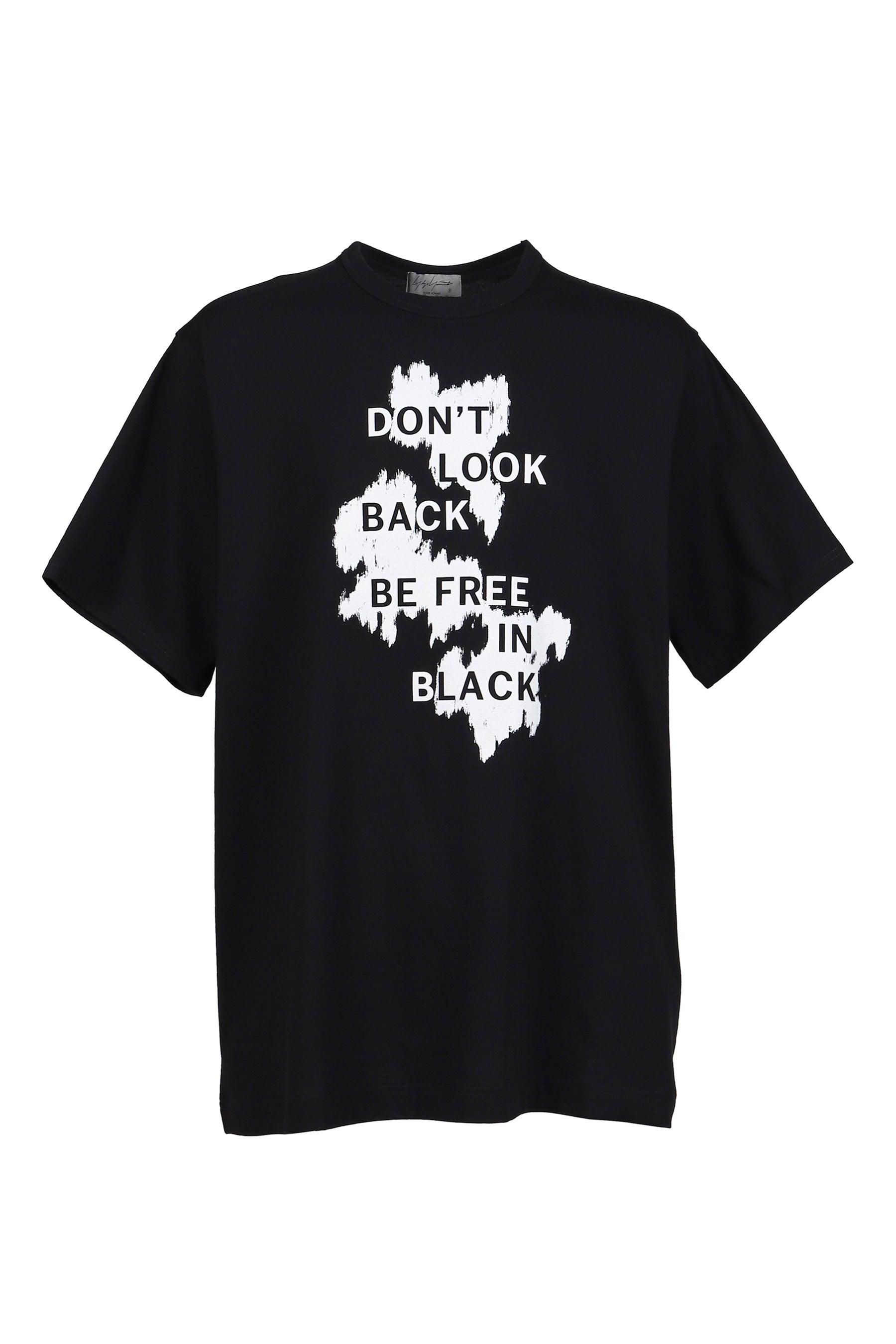Yohji Yamamoto S/S PRINT T-SHIRT / BLK