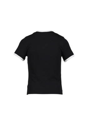 SIGNATURE CONTRAST T-SHIRT / BLK/HERITAGE WHT 