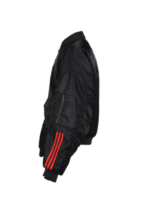 WC SATIN BOMBER / BLK