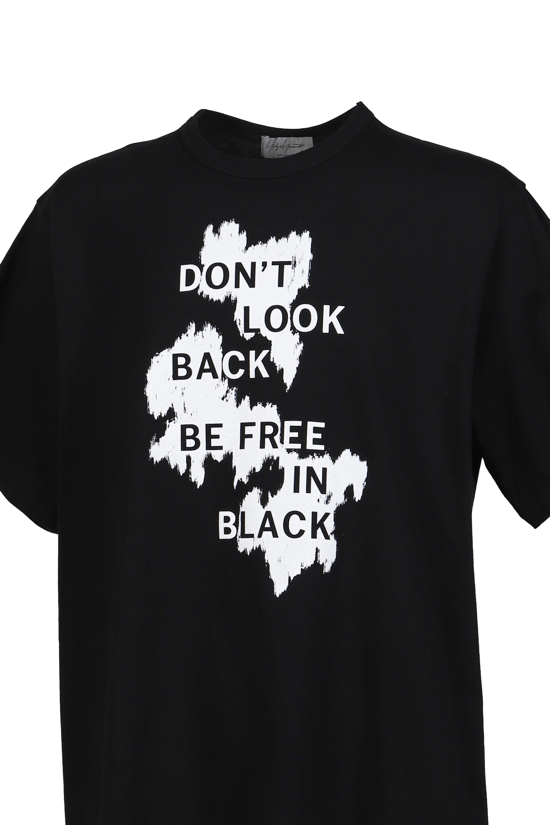 Yohji Yamamoto S/S PRINT T-SHIRT / BLK