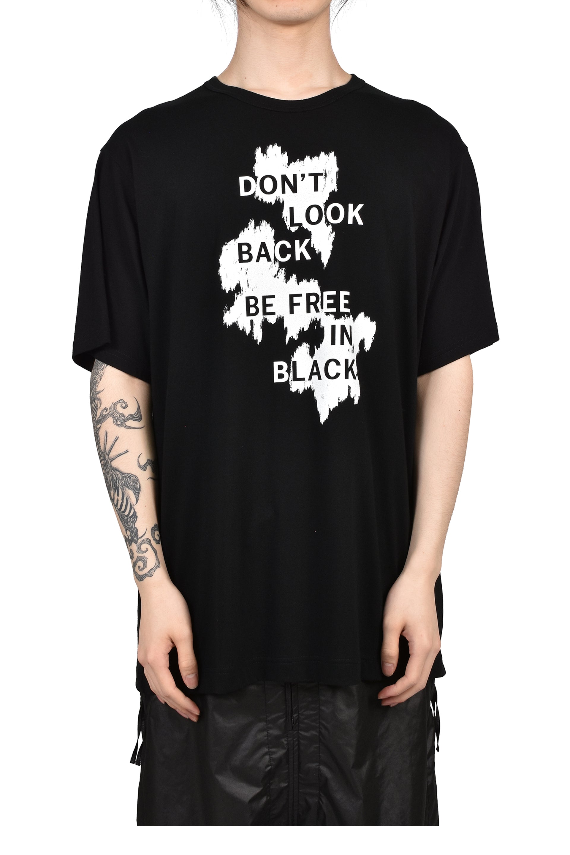S/S PRINT T-SHIRT / BLK