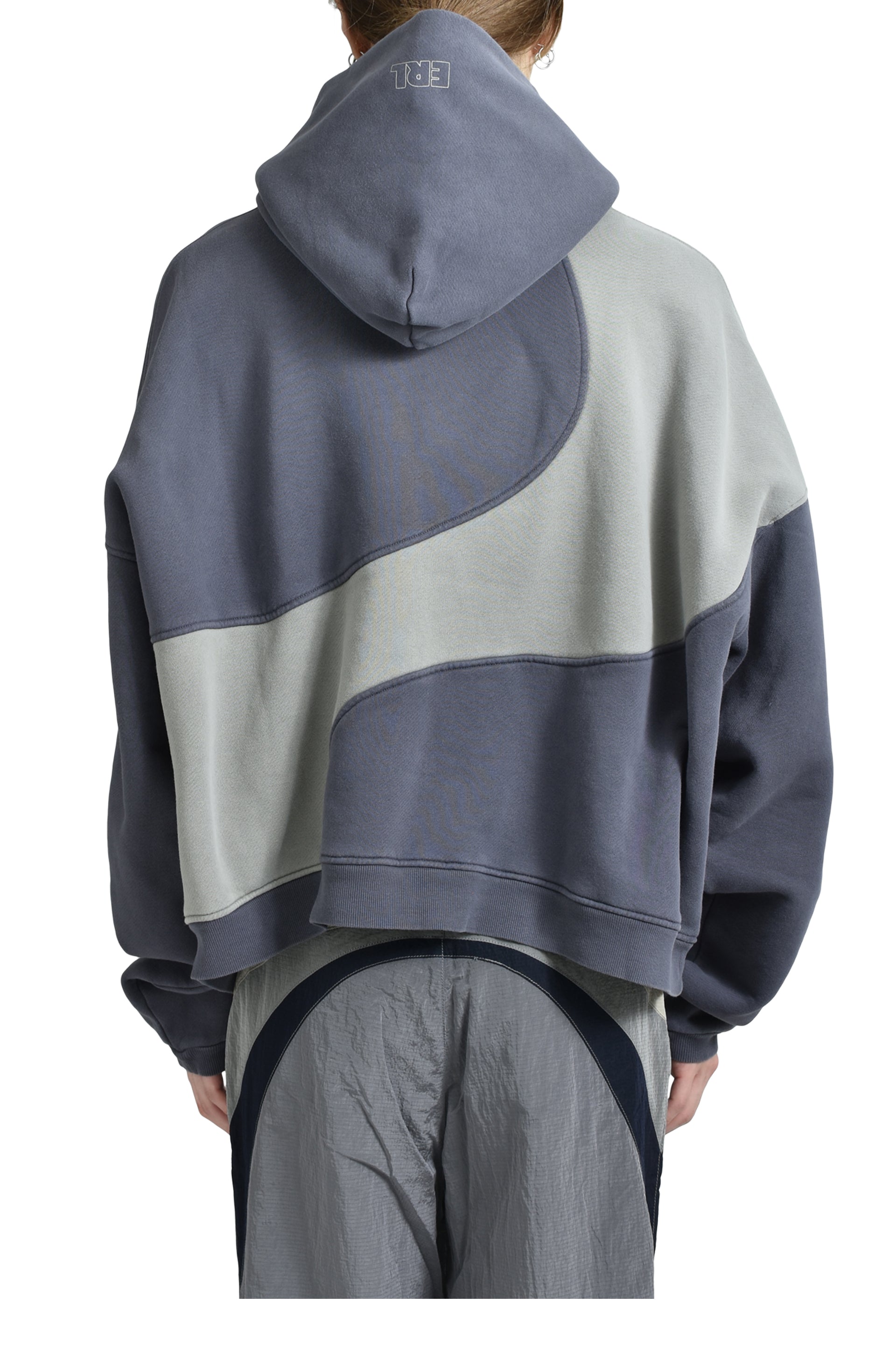WAVE HOODIE KNIT / DARK GRY