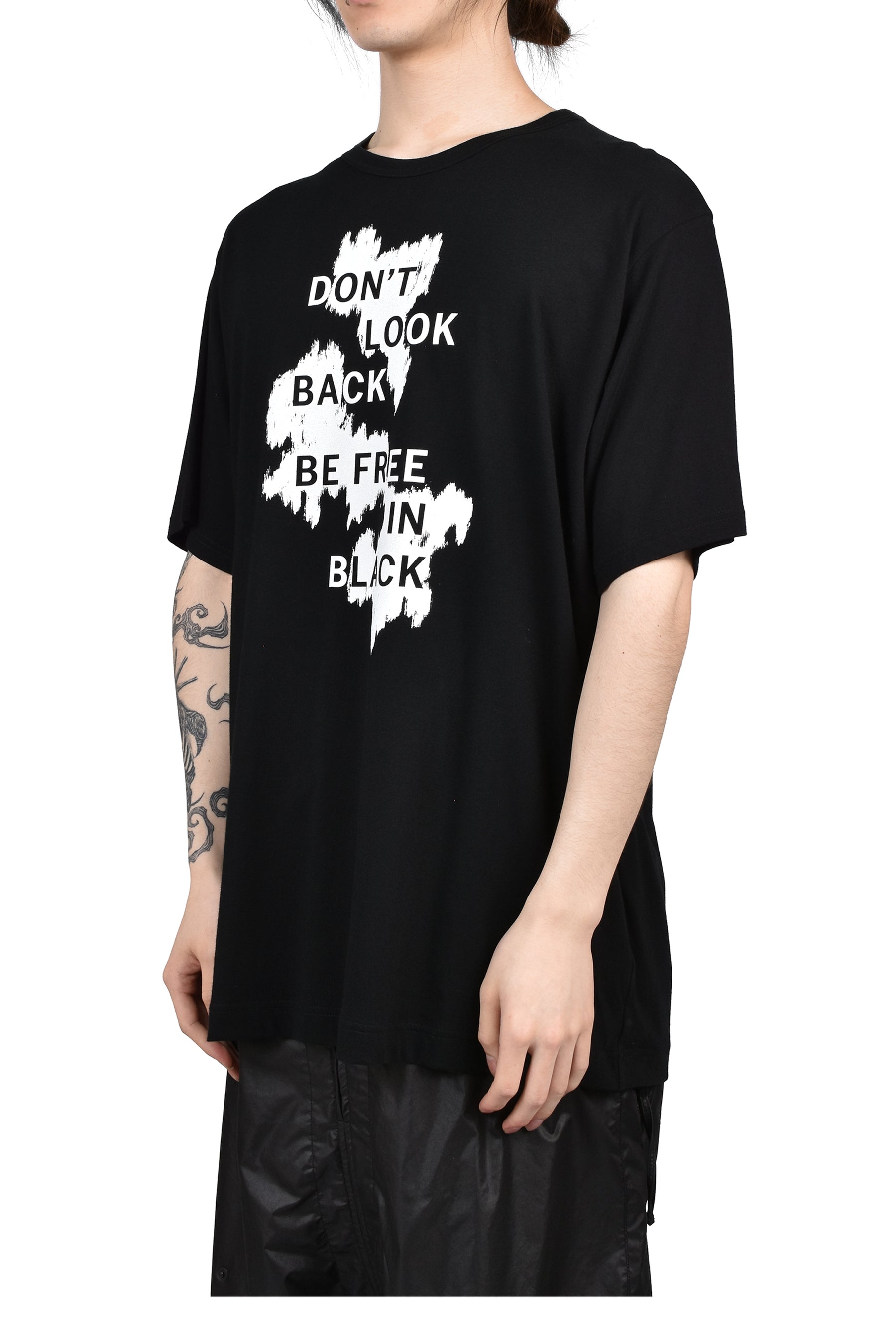 S/S PRINT T-SHIRT / BLK