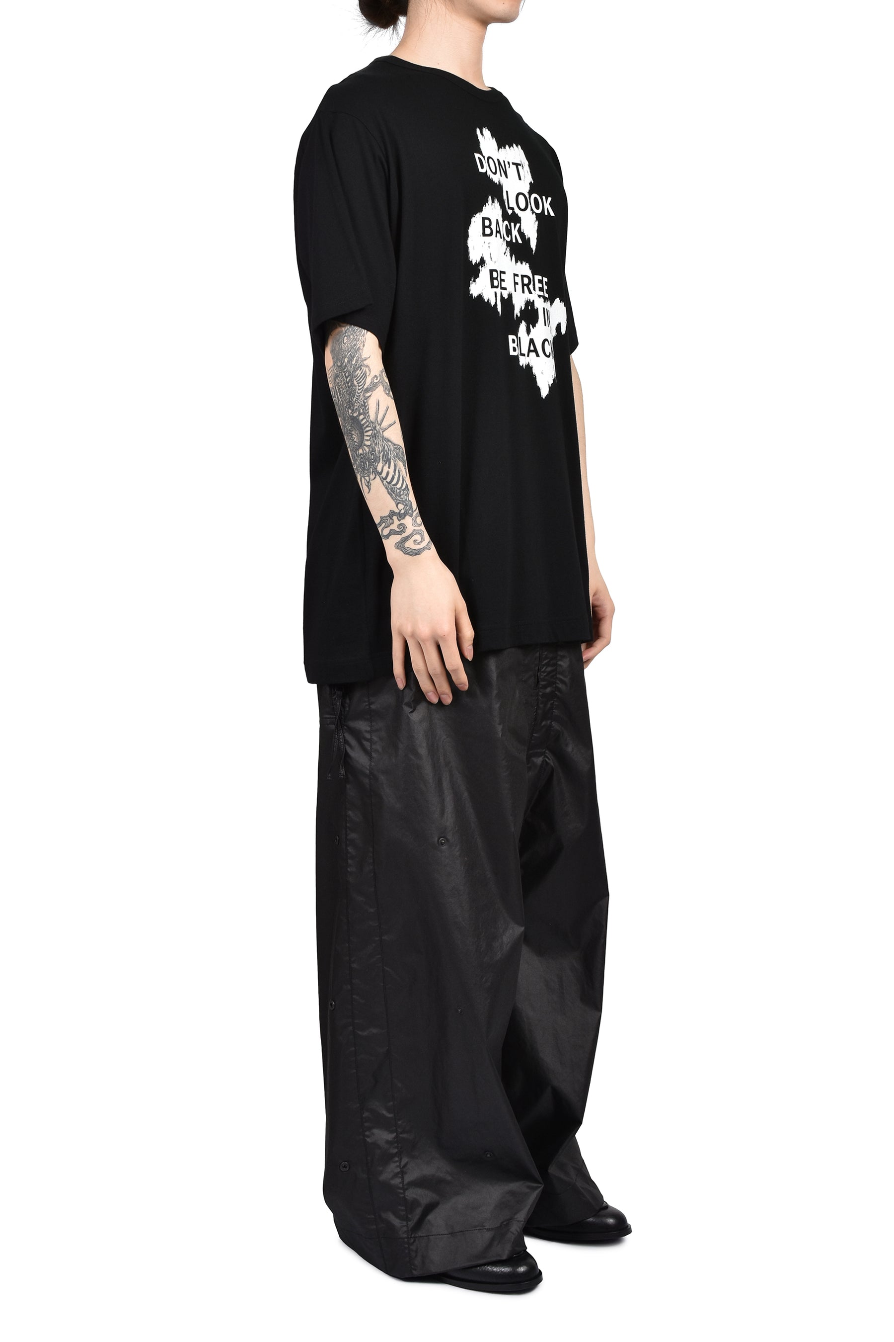 S/S PRINT T-SHIRT / BLK