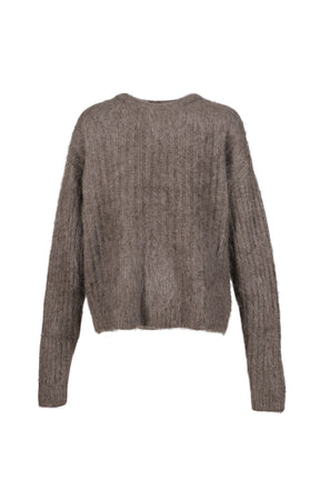 CASHMERE PULLOVER / DUSTY BRW 