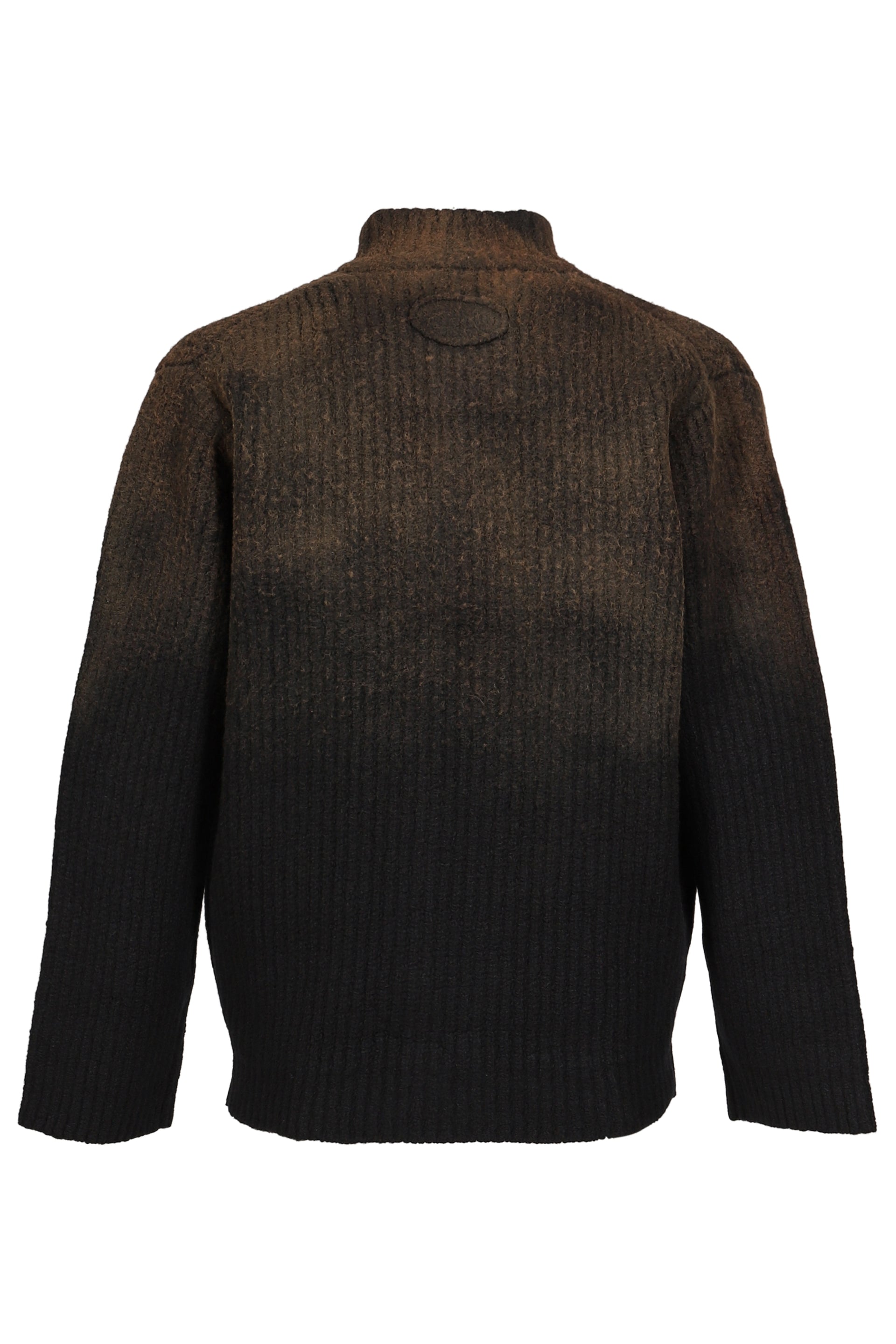 SPRAY DYED SERVICE DRESS KNIT JACKET / BLK
