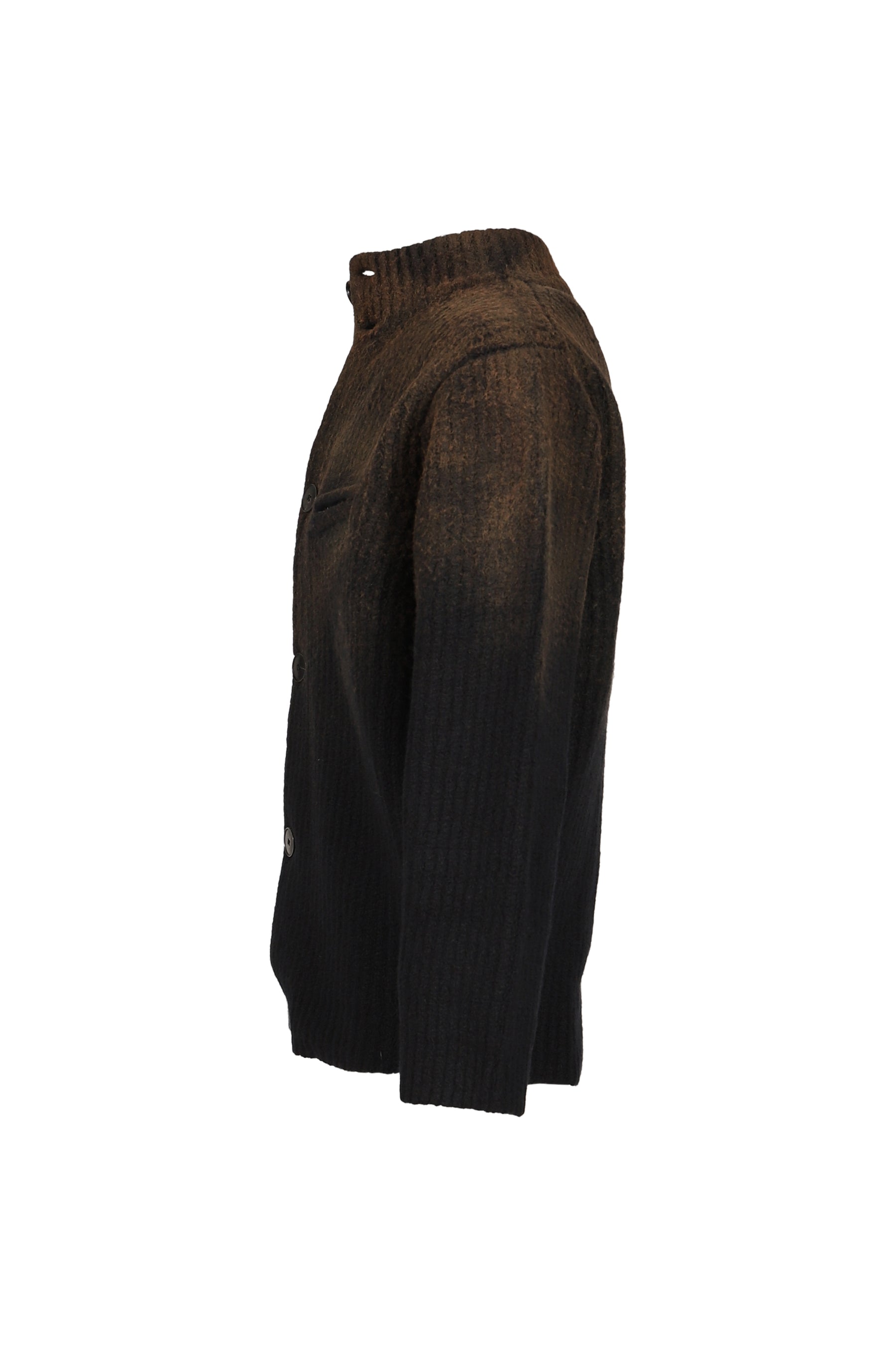 SPRAY DYED SERVICE DRESS KNIT JACKET / BLK