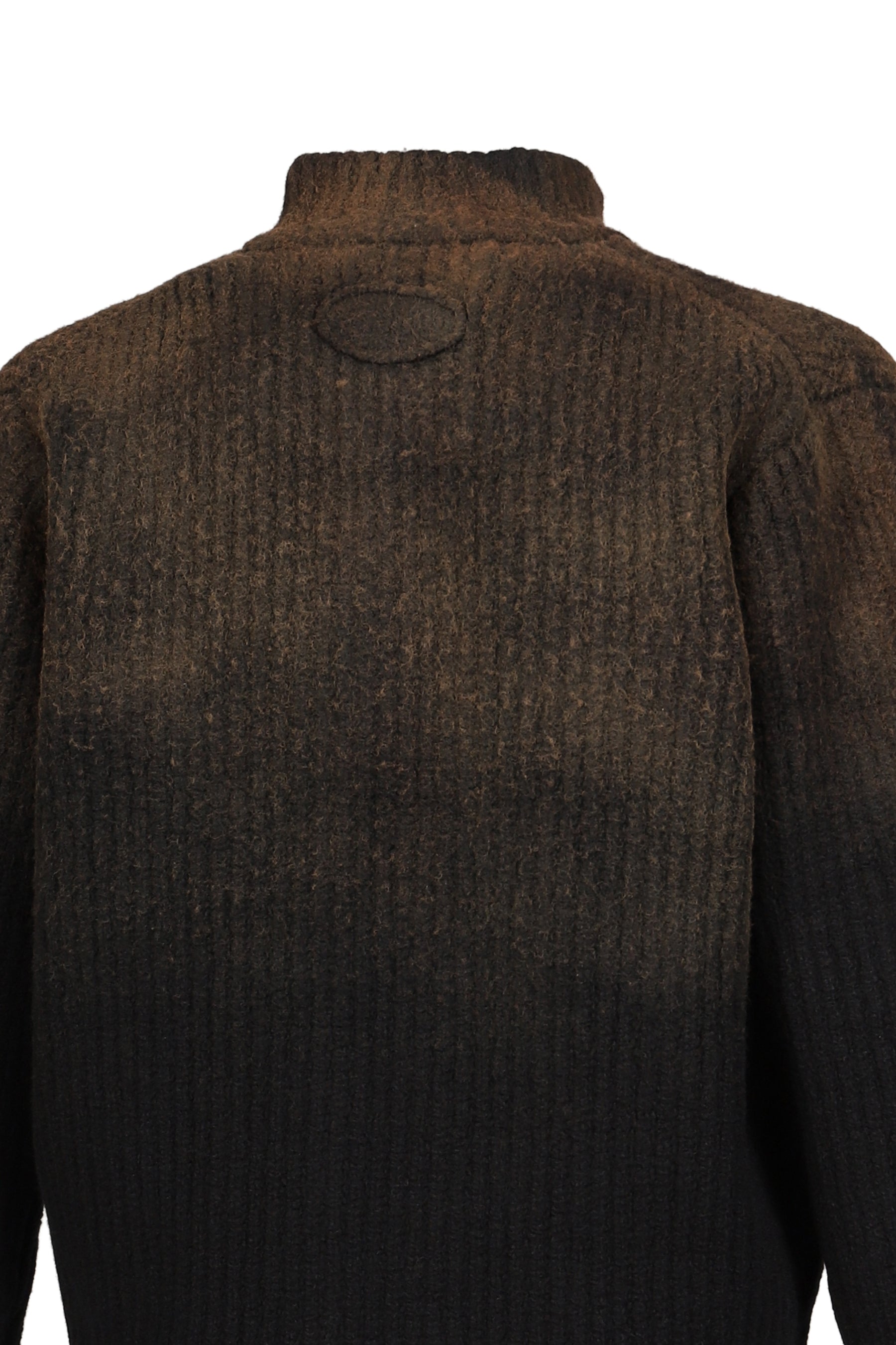 SPRAY DYED SERVICE DRESS KNIT JACKET / BLK