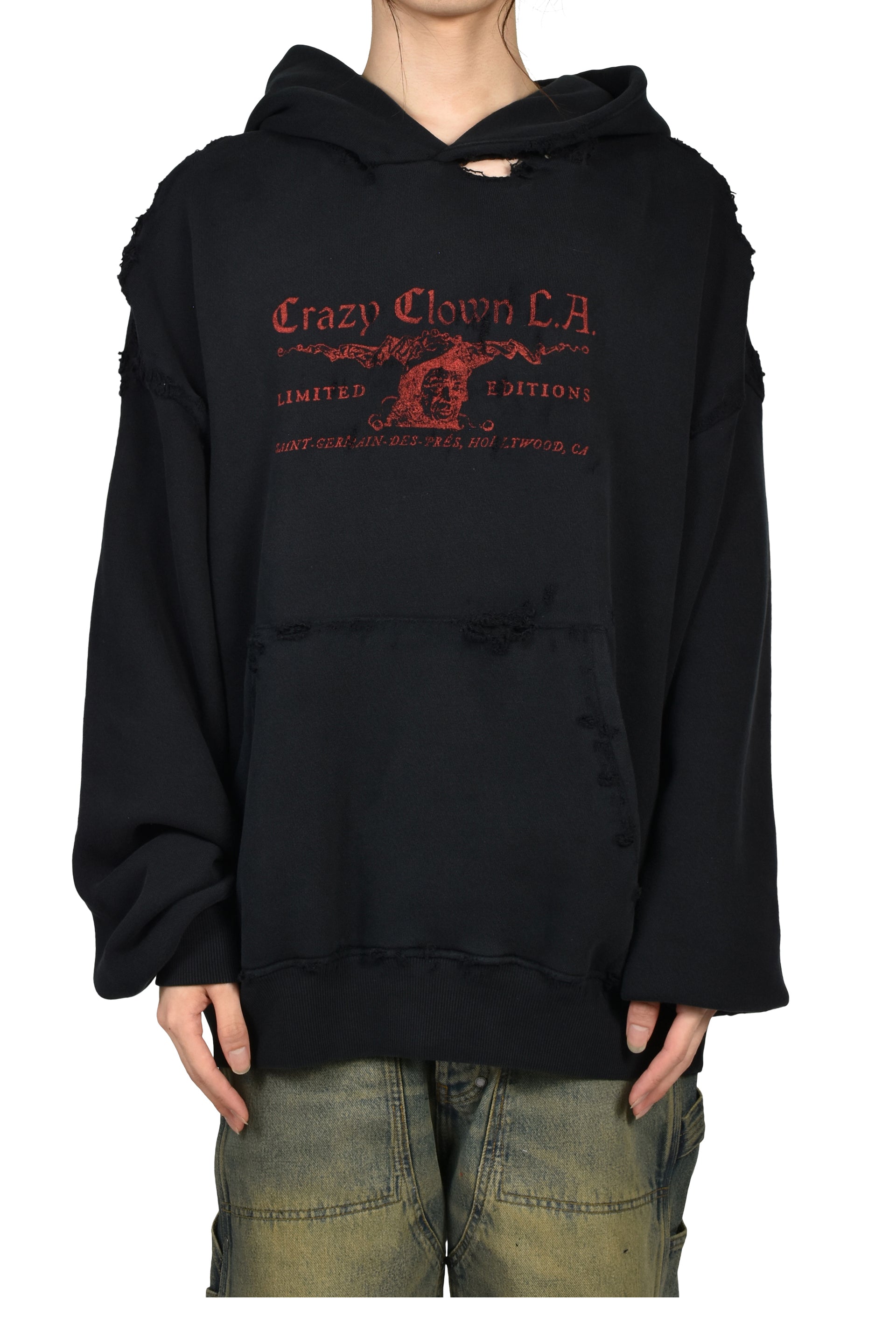 CRAZY CLOWN TOWN HOODIE / Lv.2.5 / BLK