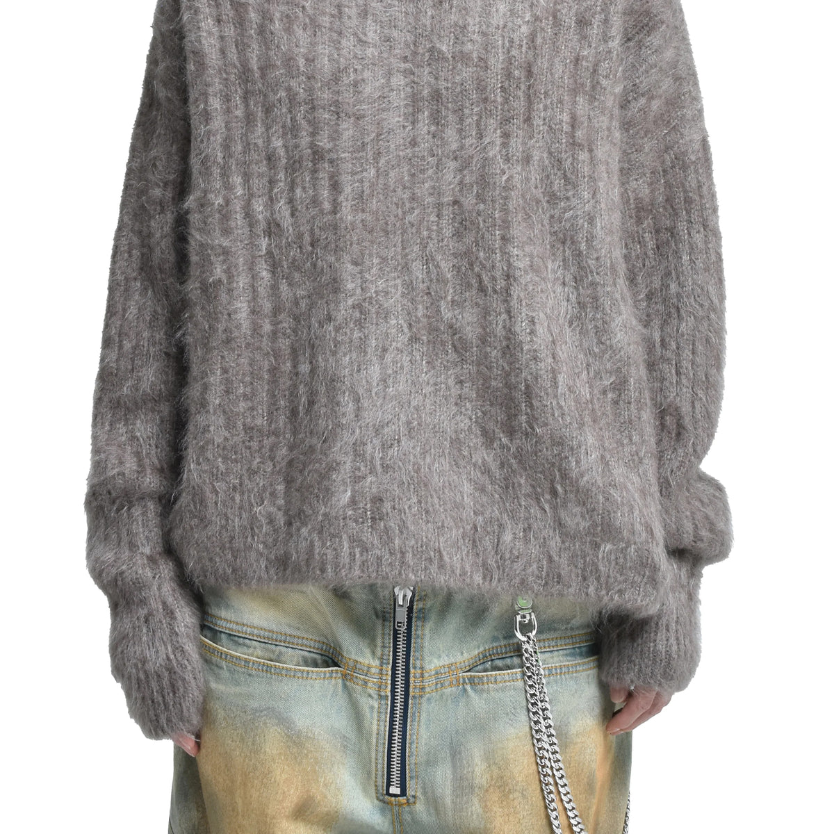 FILTH FW25 CASHMERE PULLOVER / DUSTY BRW - NUBIAN FILTH FW25 CASHMERE PULLOVER / DUSTY BRW - NUBIAN