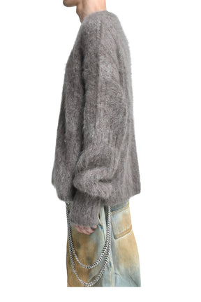 CASHMERE PULLOVER / DUSTY BRW 