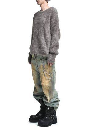 CASHMERE PULLOVER / DUSTY BRW 