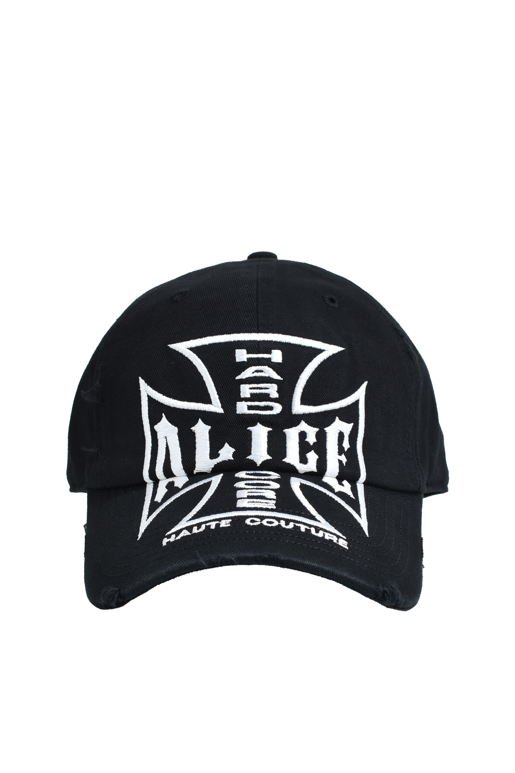 ALICE HOLLYWOOD アリス ハリウッド SS26 MOTO COUTURE CAP / BLK WHT ALICE HOLLYWOOD アリス ハリウッド SS26 MOTO COUTURE CAP / BLK WHT