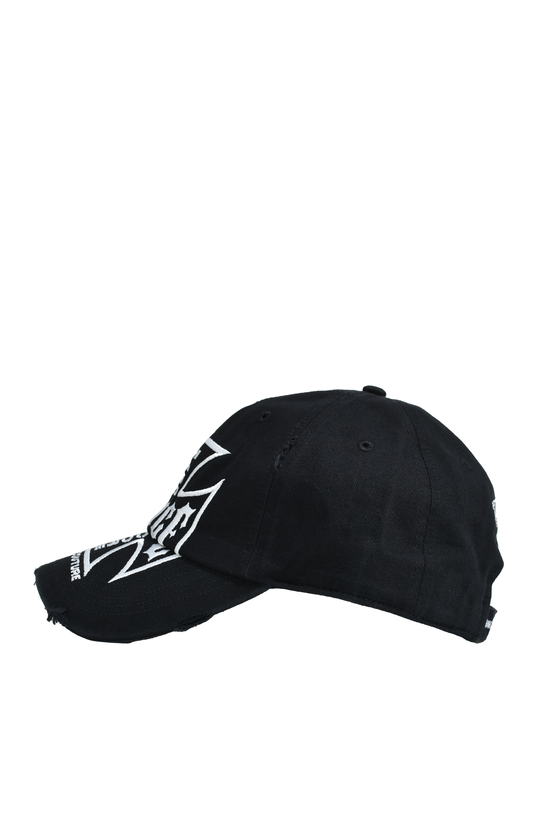 ALICE HOLLYWOOD SS26 MOTO COUTURE CAP / BLK WHT - NUBIAN ALICE HOLLYWOOD SS26 MOTO COUTURE CAP / BLK WHT - NUBIAN