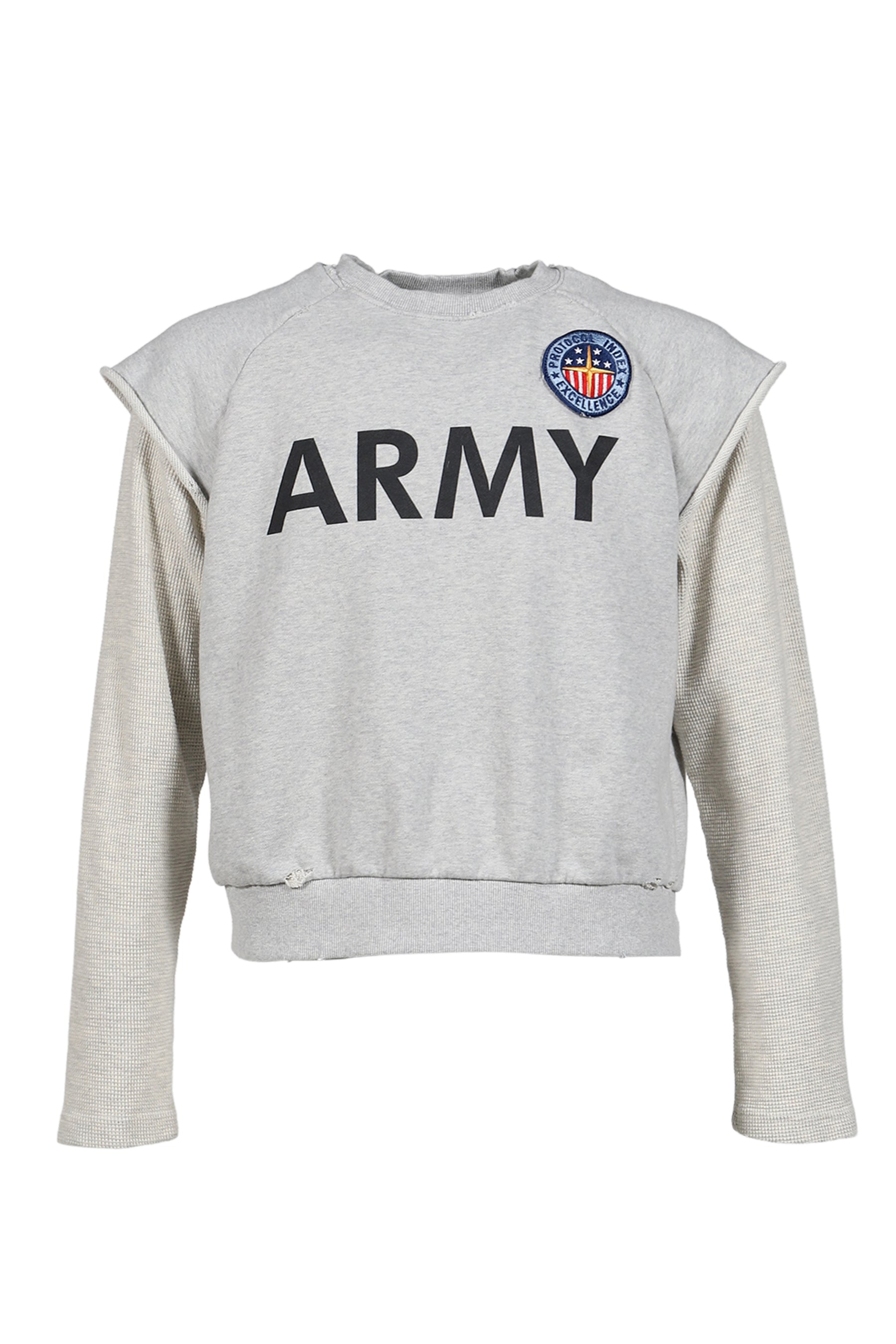 LAYERED THERMAL JERSEY / GRY