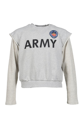 LAYERED THERMAL JERSEY / GRY