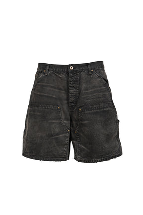 DOUBLE KNEE DUCK SHORTS AGED / BLK