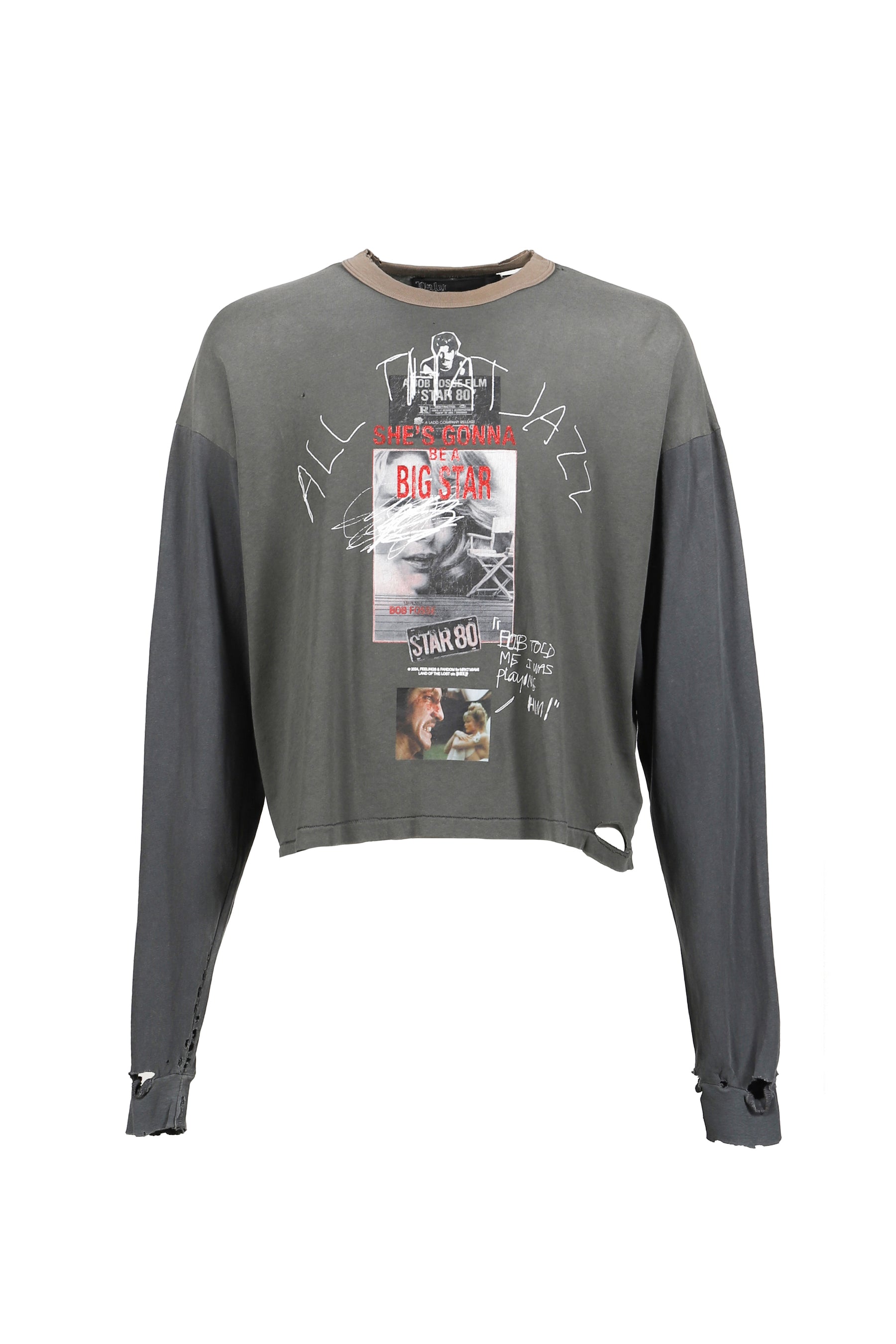 STAR 80 L/S TEE / VTG BLK