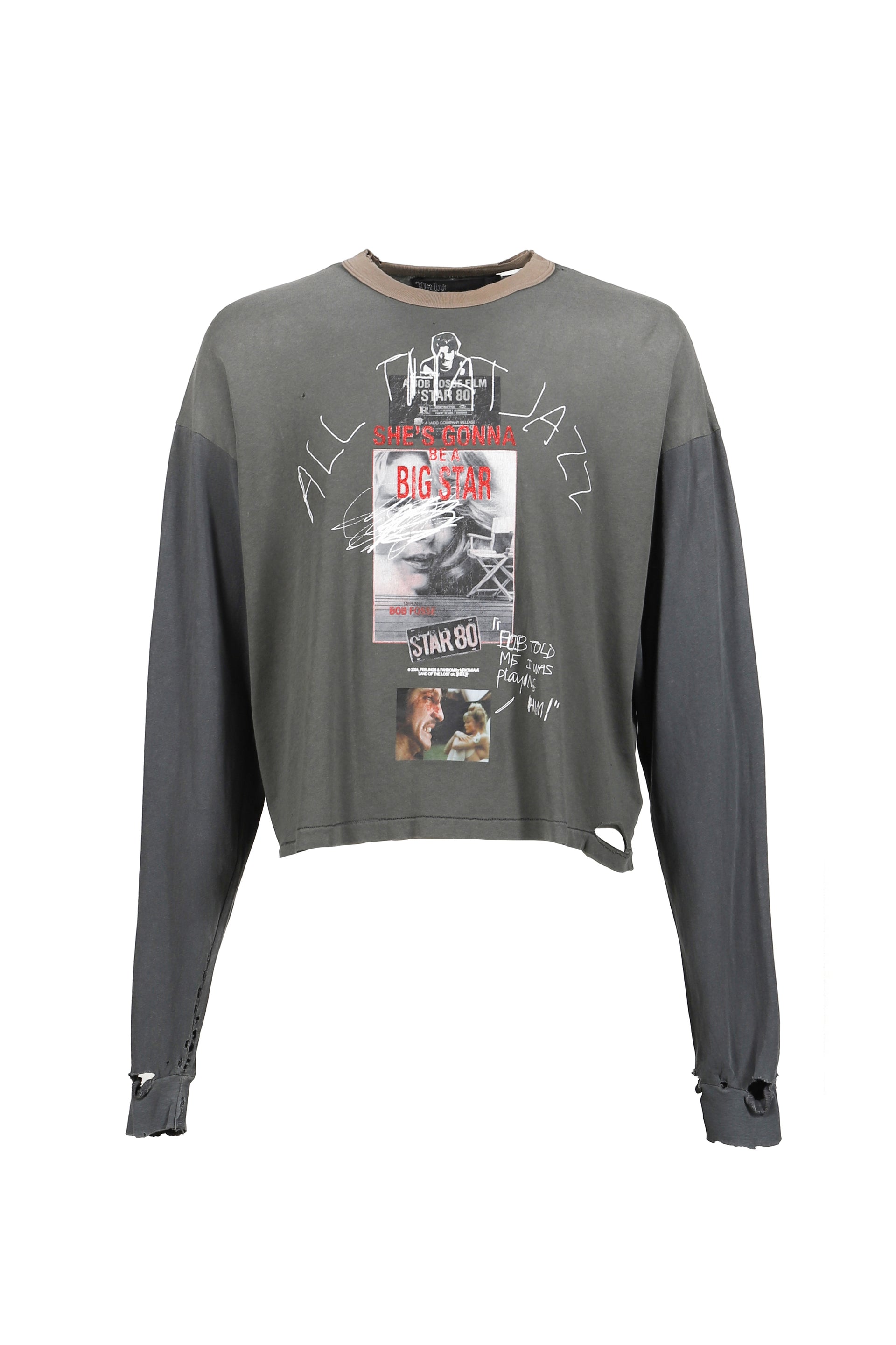 STAR 80 L/S TEE / VTG BLK