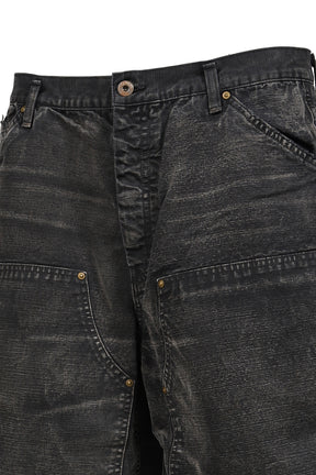 DOUBLE KNEE DUCK SHORTS AGED / BLK
