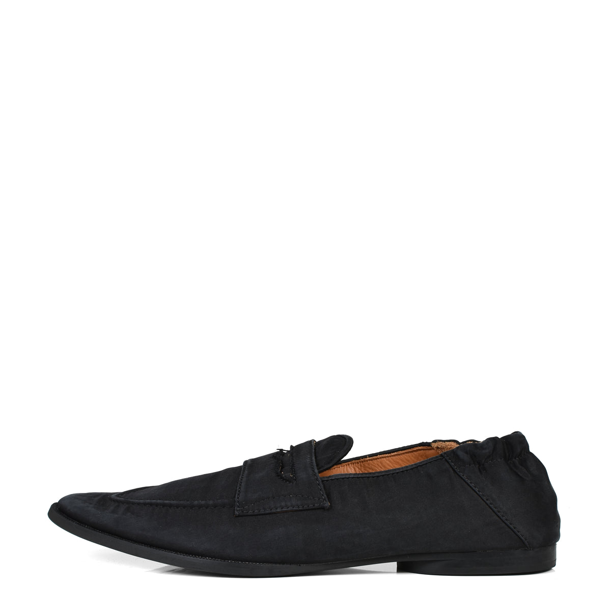 MASU エムエーエスユー FW26 SILK SATIN SLIP-ON SHOES / BLK - NUBIAN 