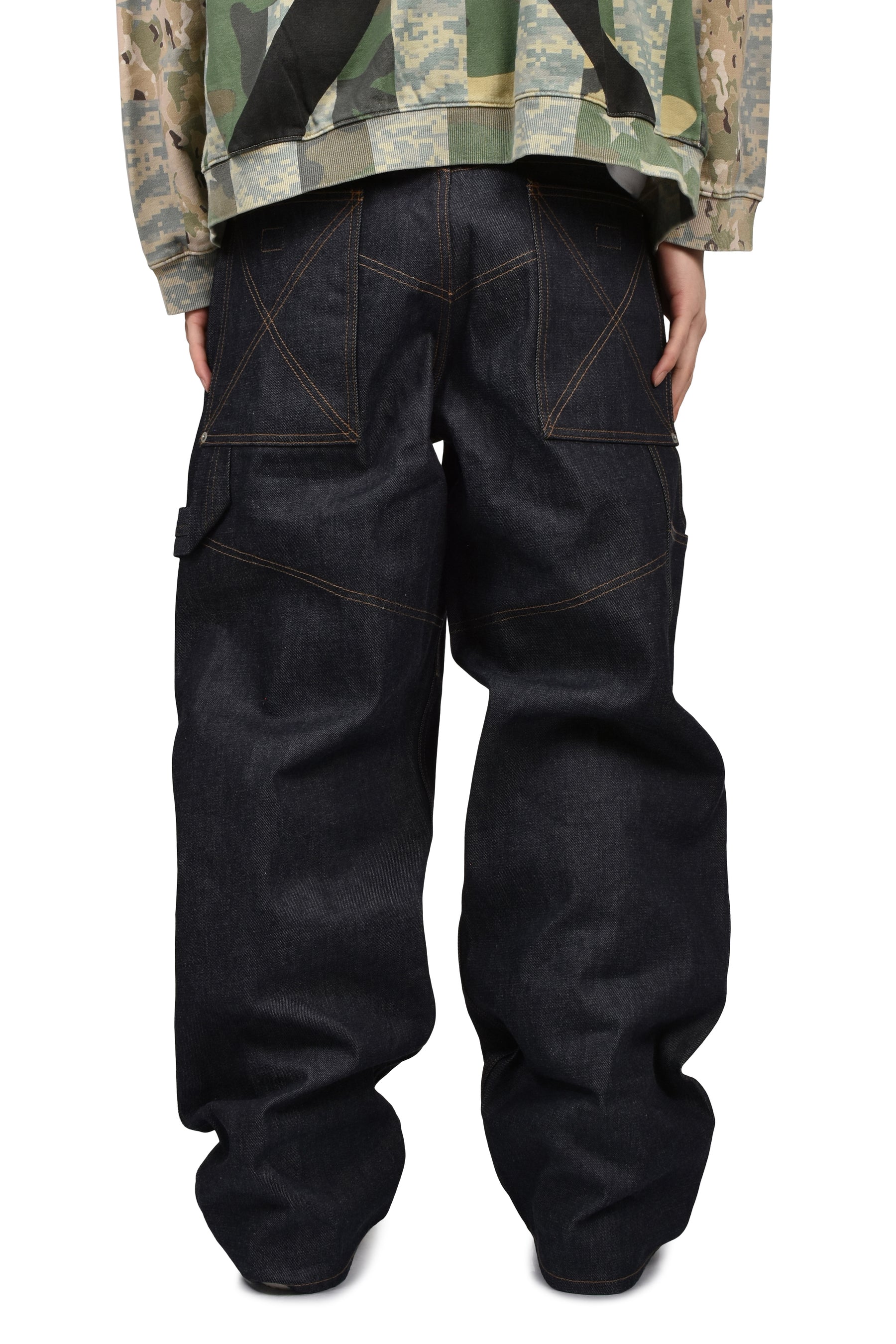 UPTOWN RAW BLUE JAPANESE DENIMDOUBLE KNEE / RAW BLU