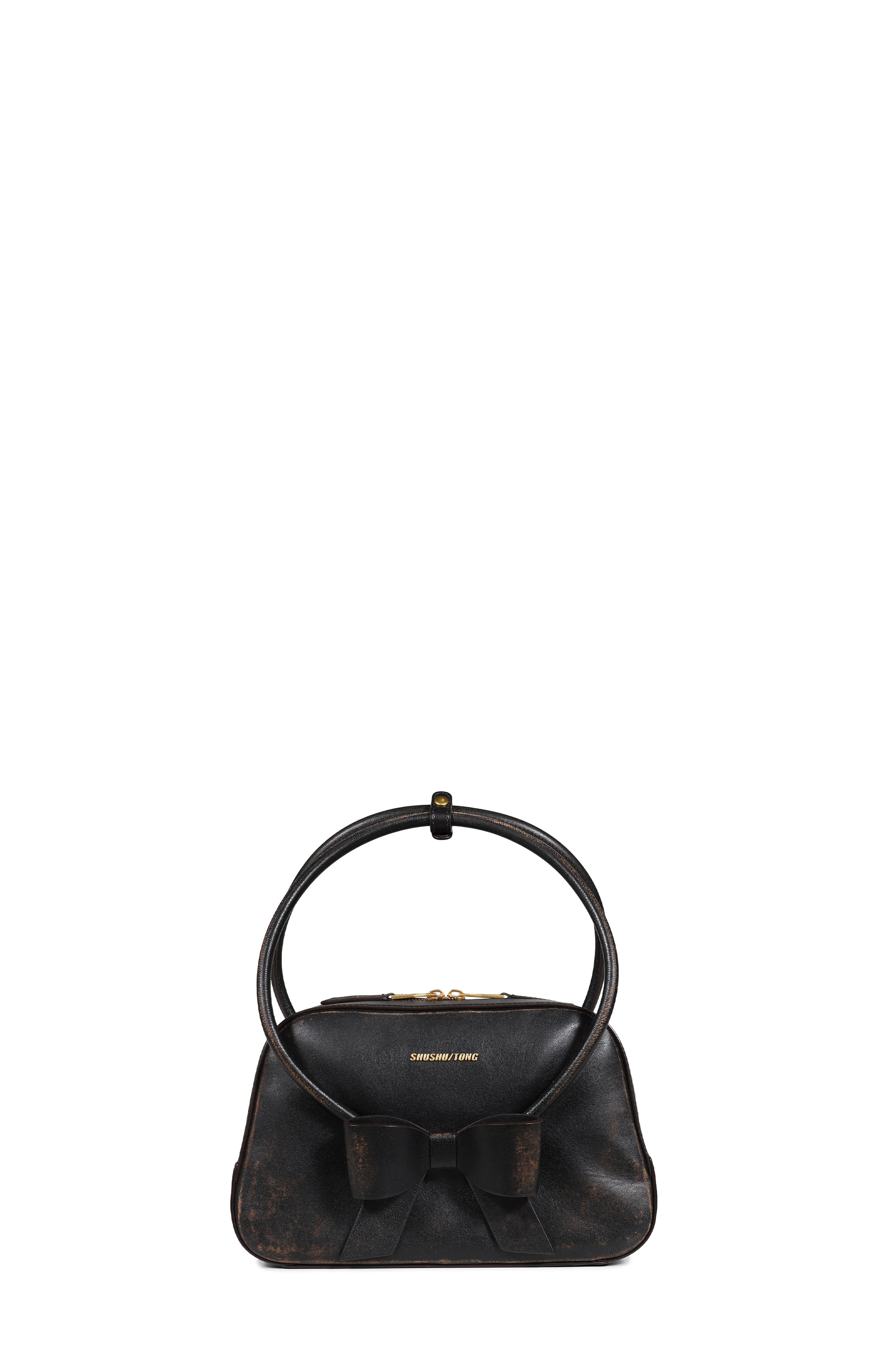 BOW RING HANDLE BAG / BRW