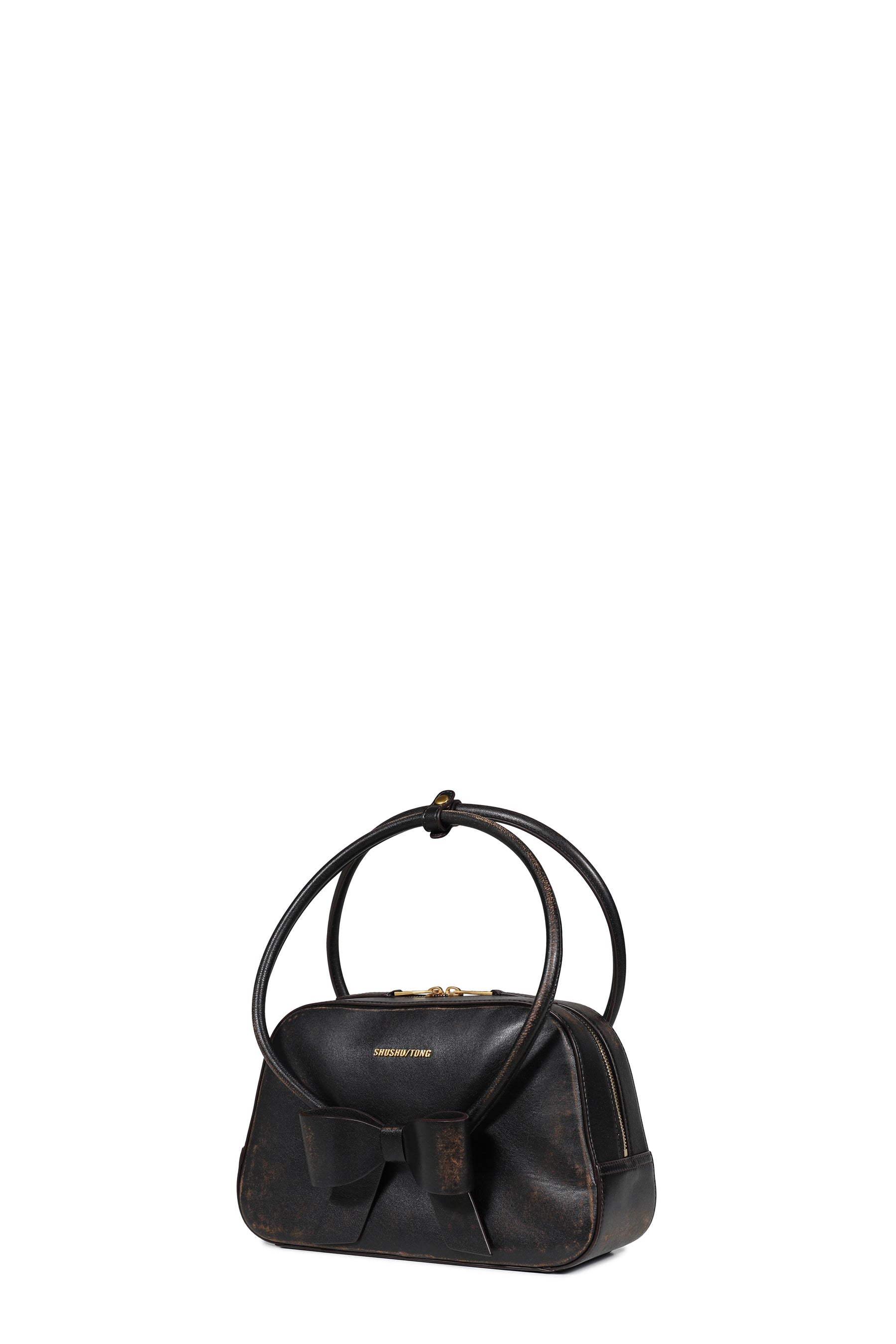 BOW RING HANDLE BAG / BRW