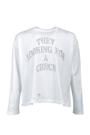 BLOND LONG SLEEVE / WHT