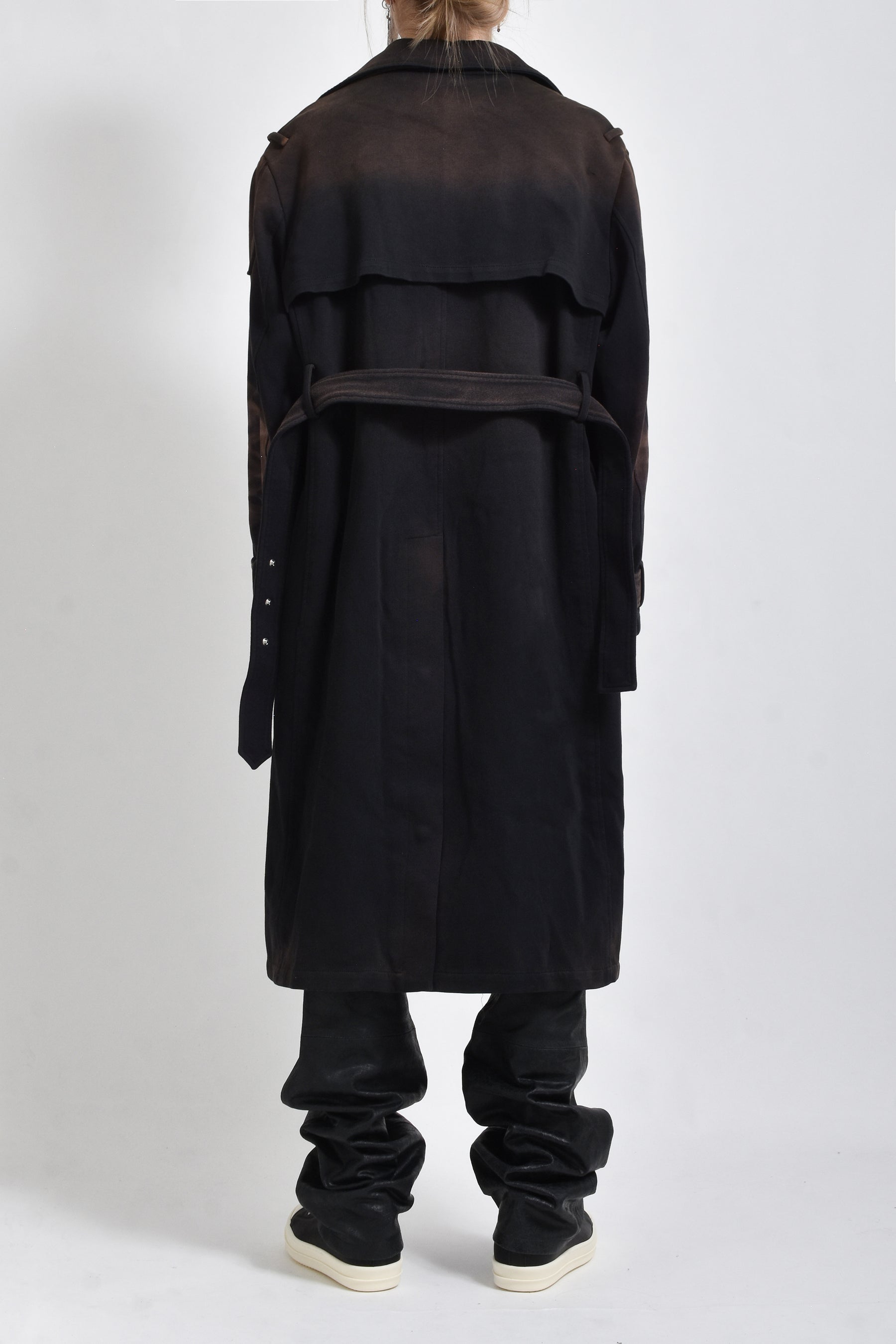 JERSEY TRENCH / SPRAYED BLK