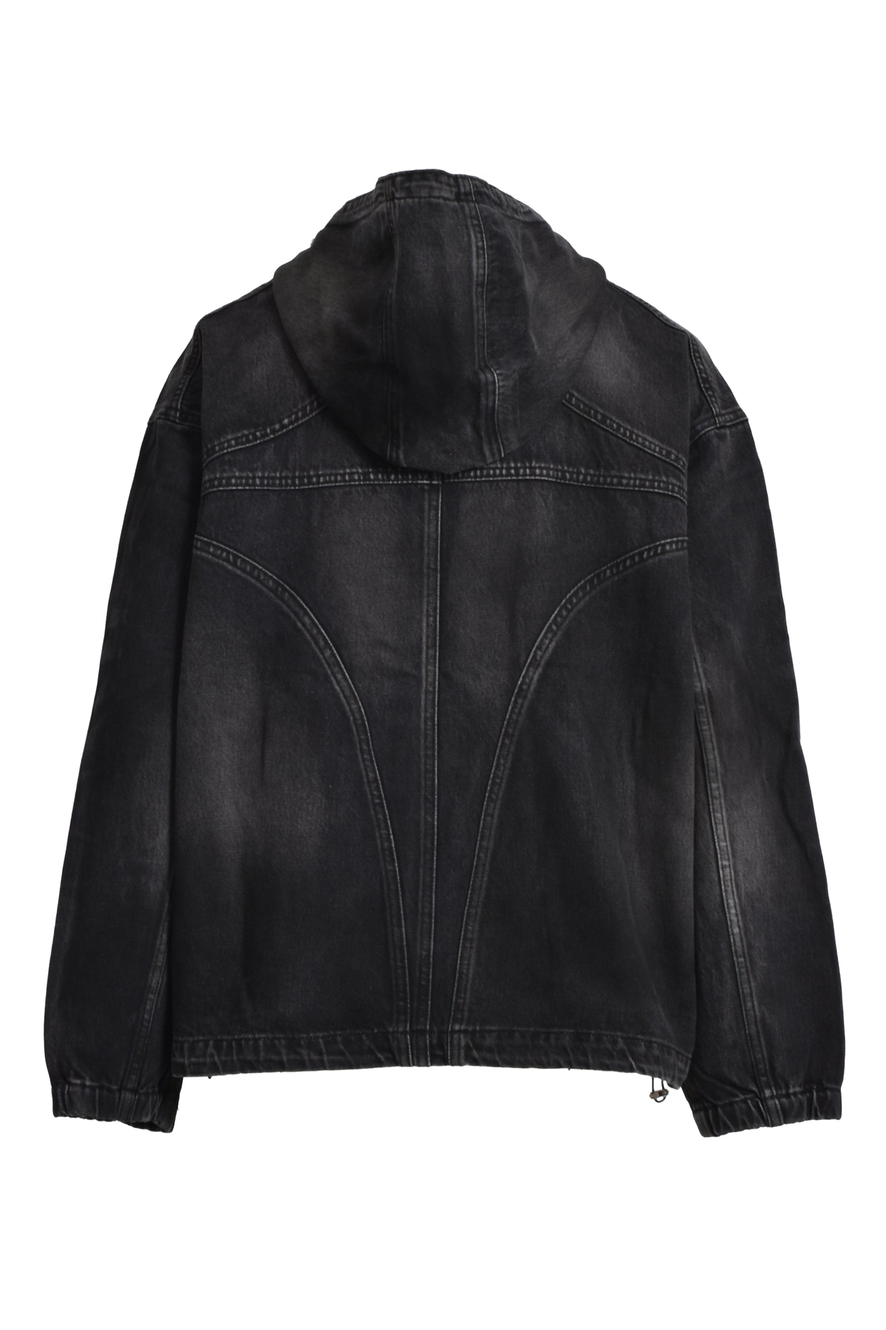 DENIM HOOD JACKET / BLK