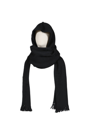 MINUS マイナス FW25 HOODED LONG MUFFLER WITH DAMAGED(CLASSIC WOOL