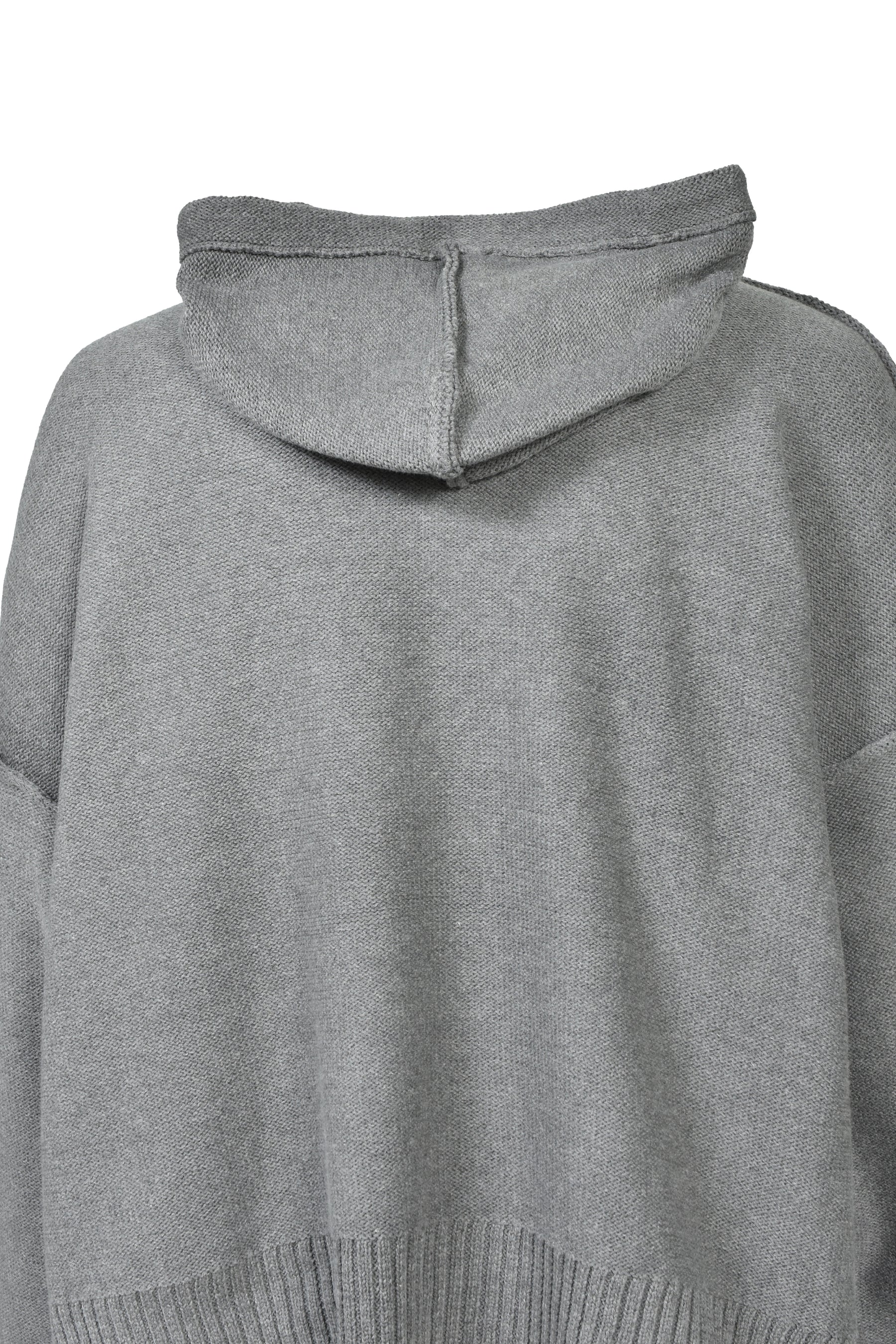 ”I LOVE MOVIE" PULLOVER KNIT HOODIE (EXCLUSIVE) / GRY