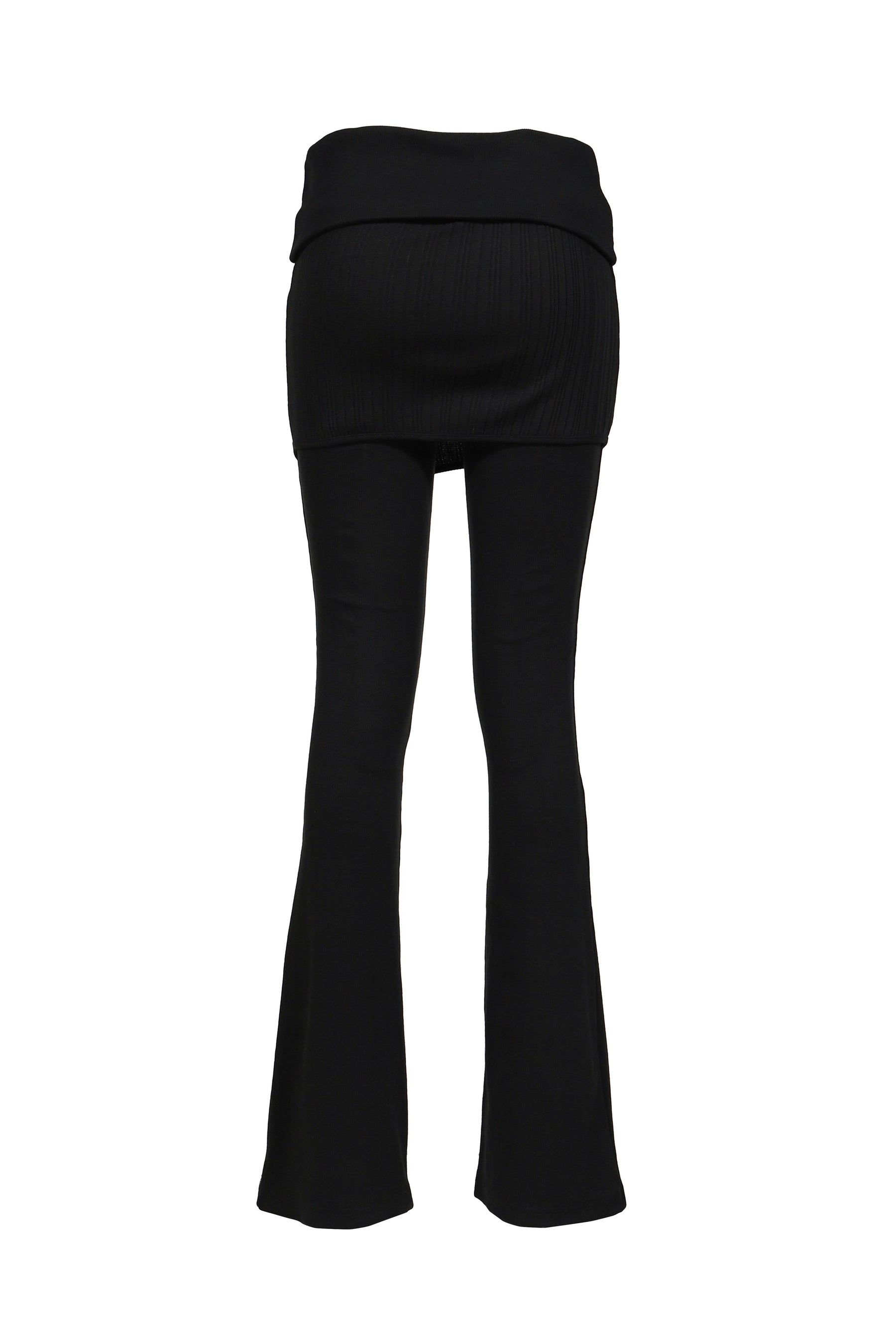 FOLDED SKIRT PANTS / BLK
